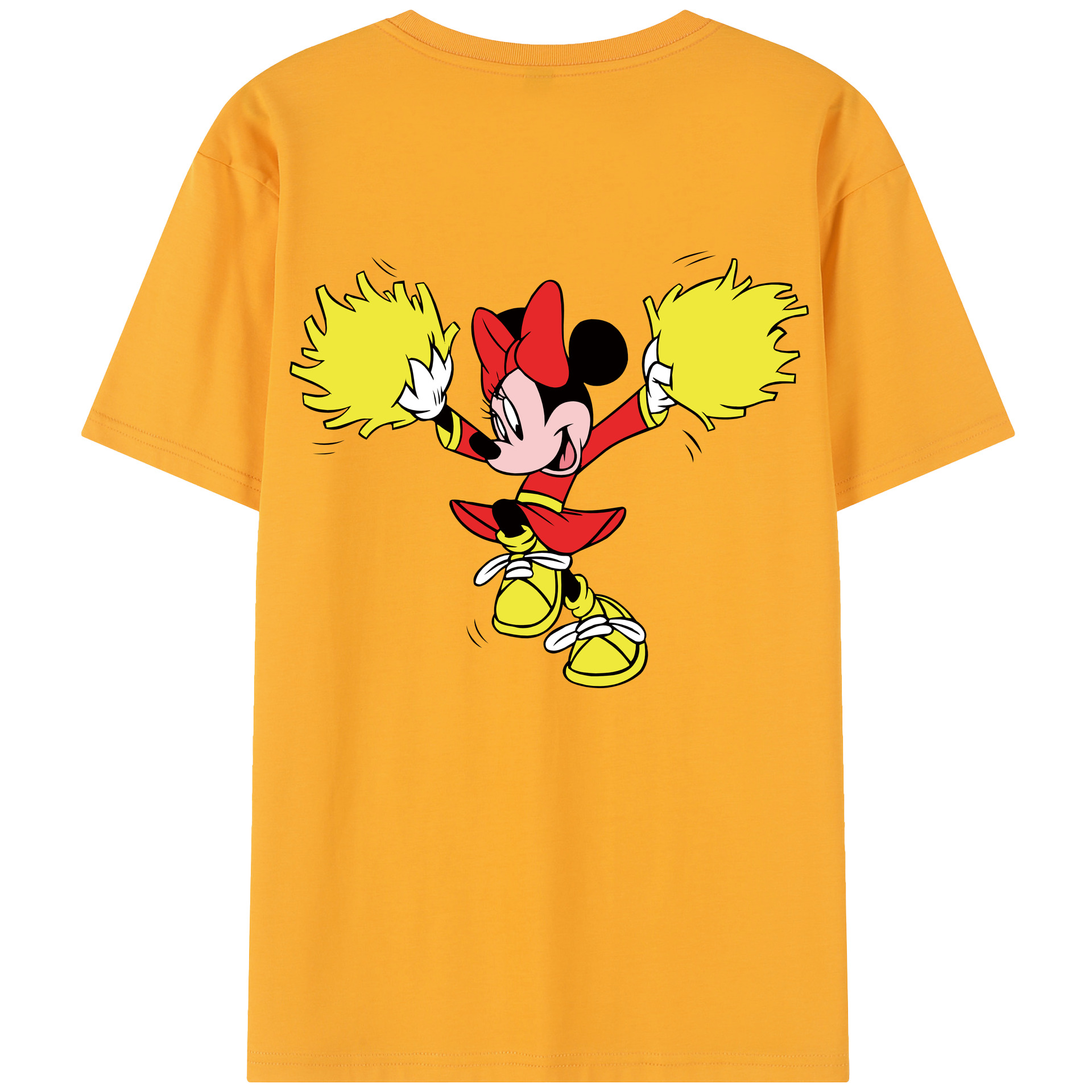 （画像用） ミッキーマウス Mickey Mouse レディース半袖Tシャツ(バックプリント)