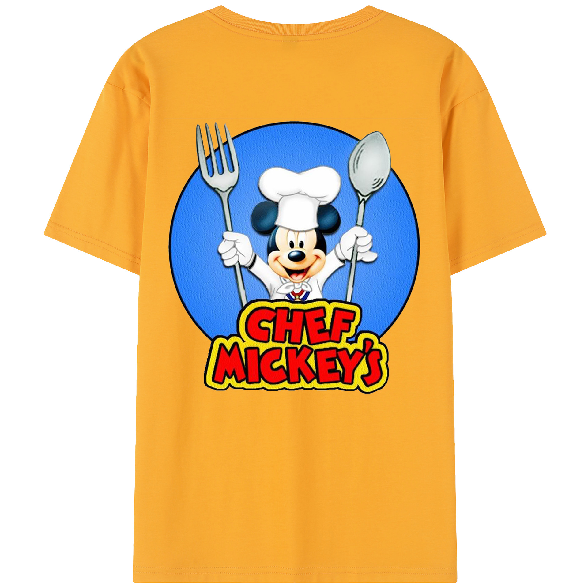 （画像用） ミッキーマウス Mickey Mouse レディース半袖Tシャツ(バックプリント)