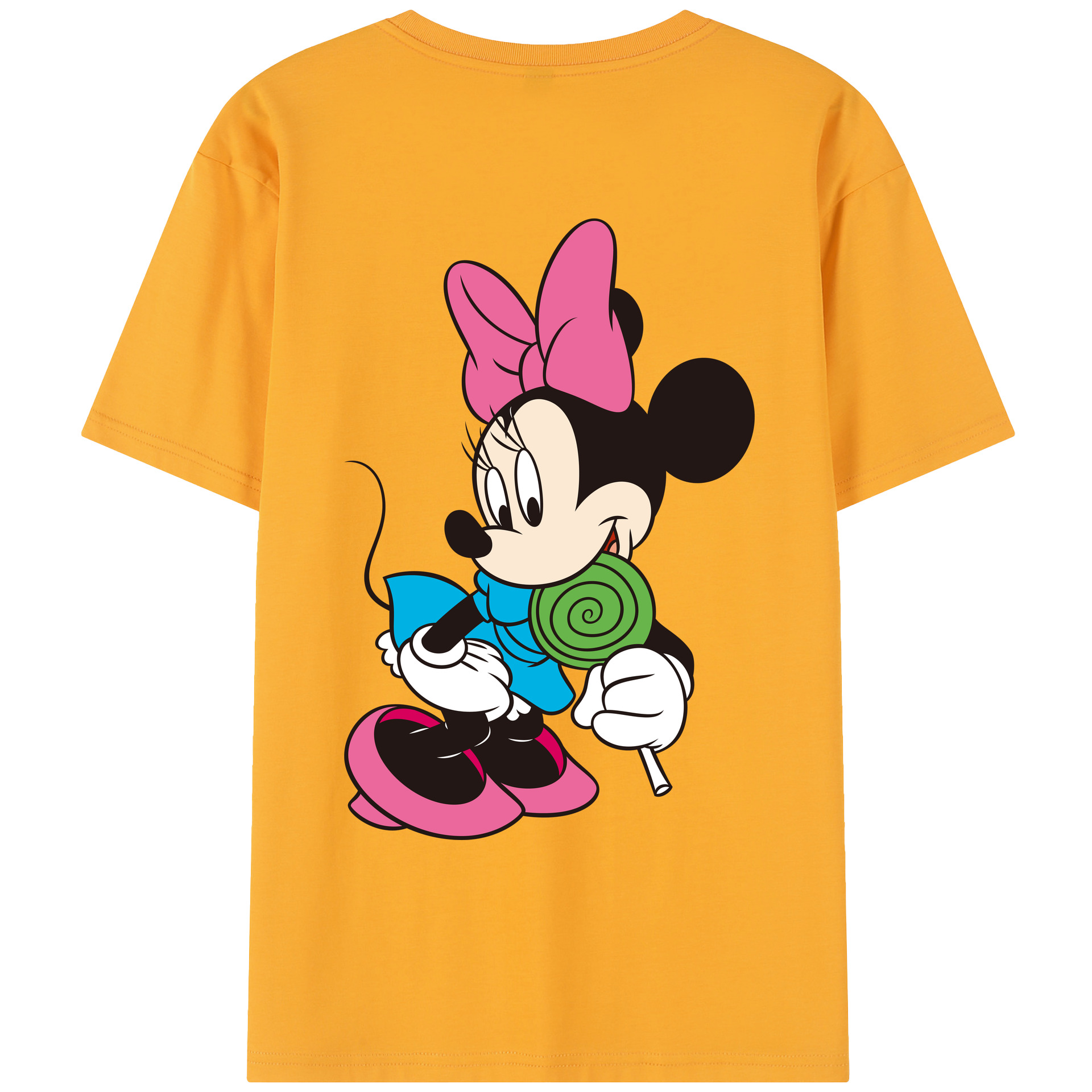 （画像用） ミッキーマウス Mickey Mouse レディース半袖Tシャツ(バックプリント)