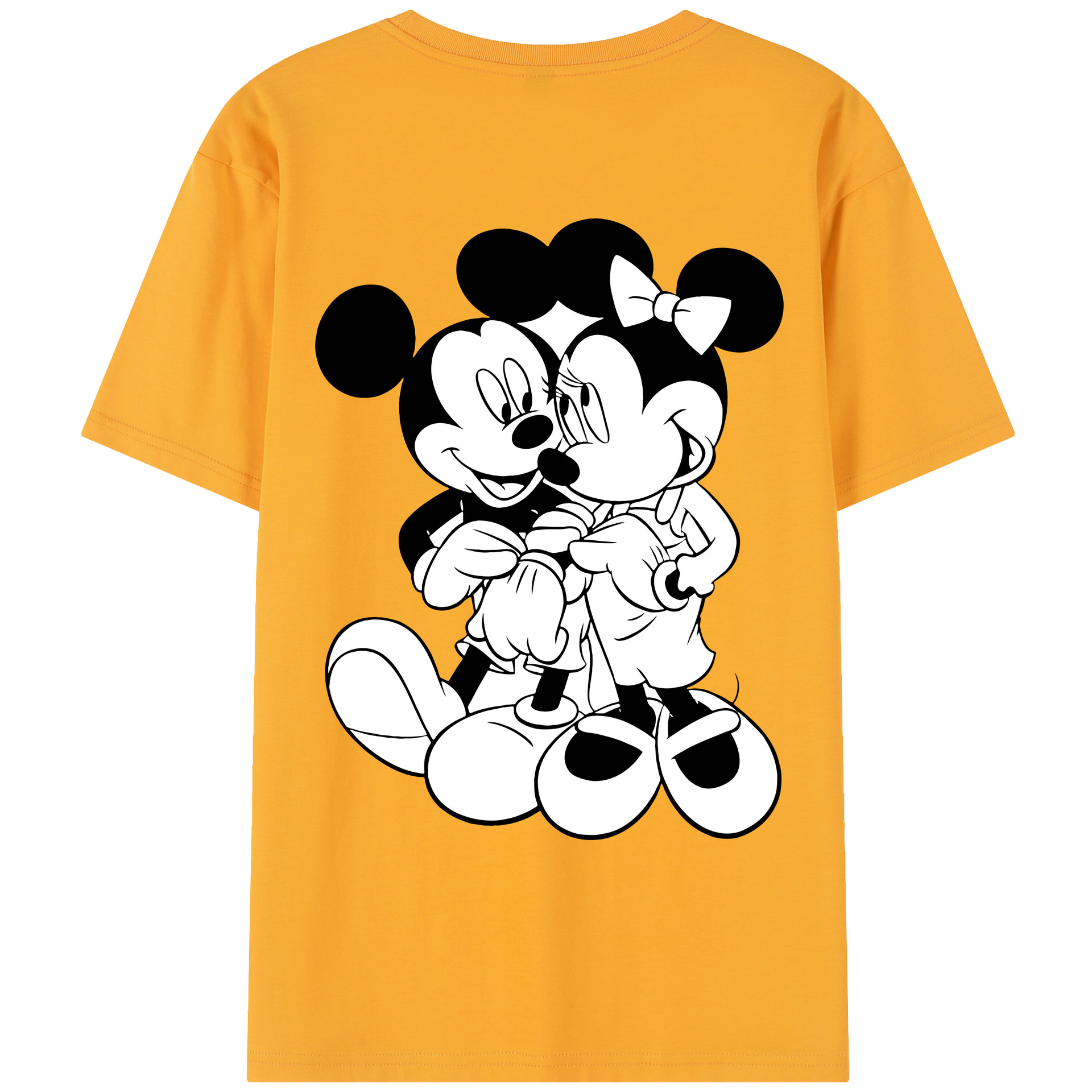 （画像用） ミッキーマウス Mickey Mouse レディース半袖Tシャツ(バックプリント)