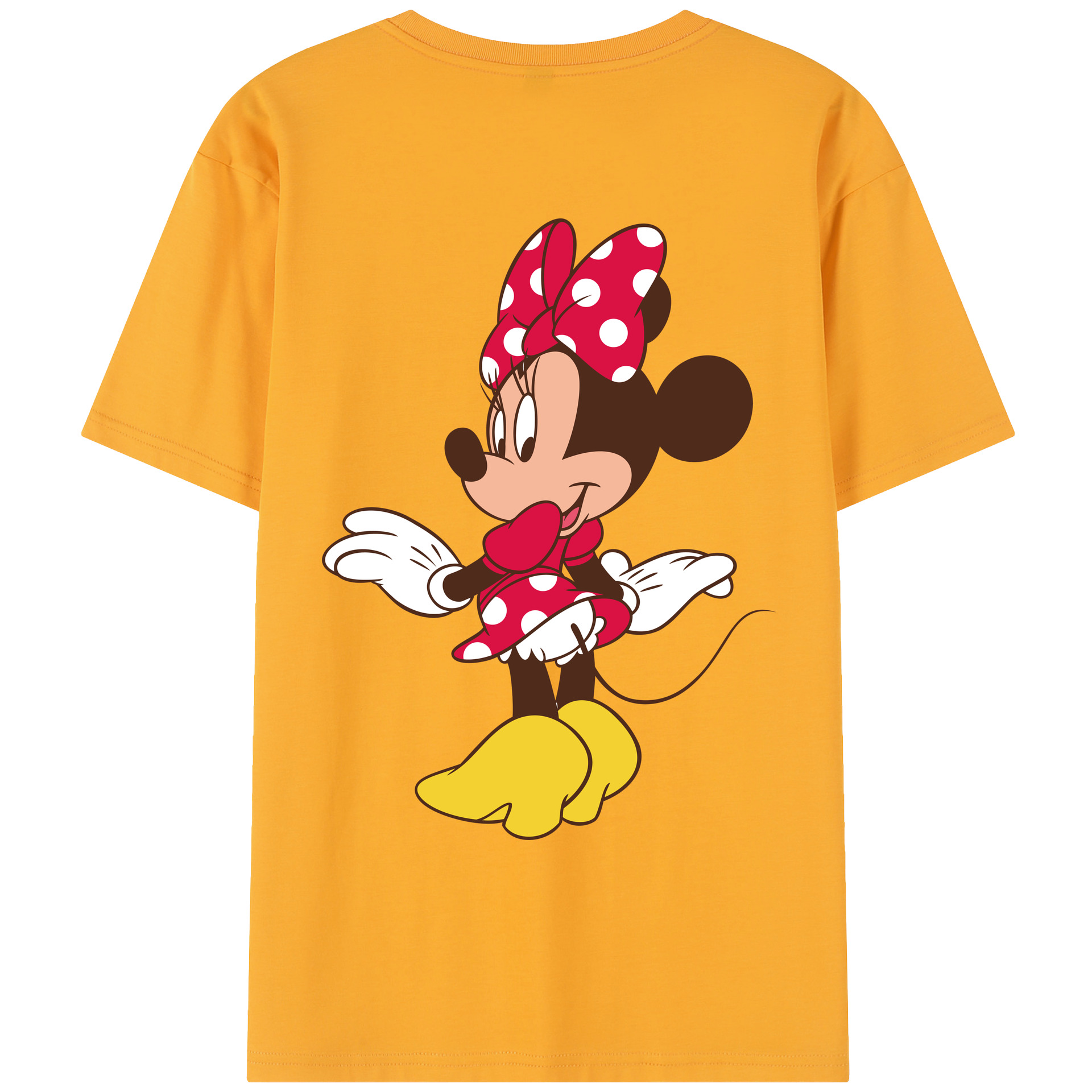 （画像用） ミッキーマウス Mickey Mouse レディース半袖Tシャツ(バックプリント)