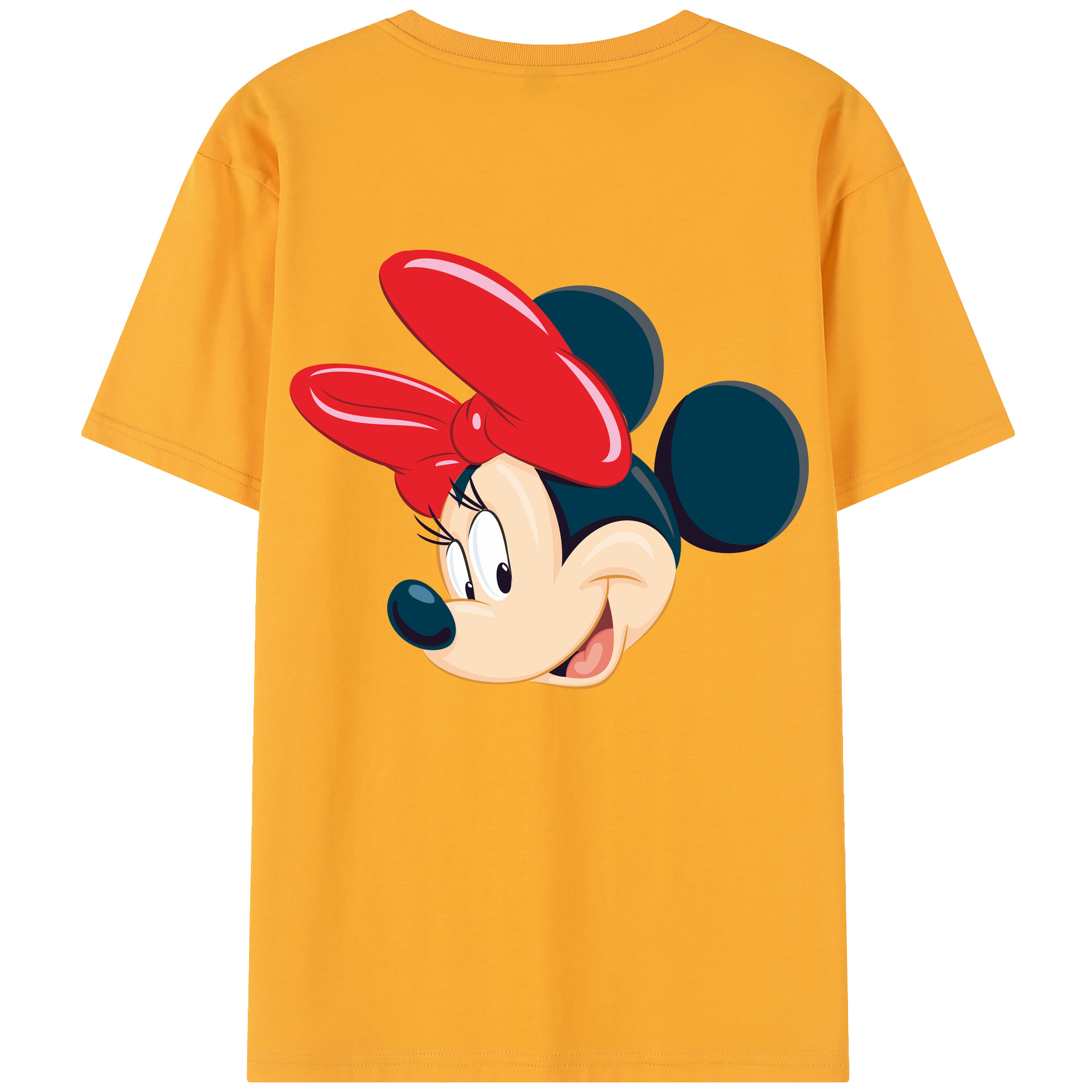（画像用） ミッキーマウス Mickey Mouse レディース半袖Tシャツ(バックプリント)