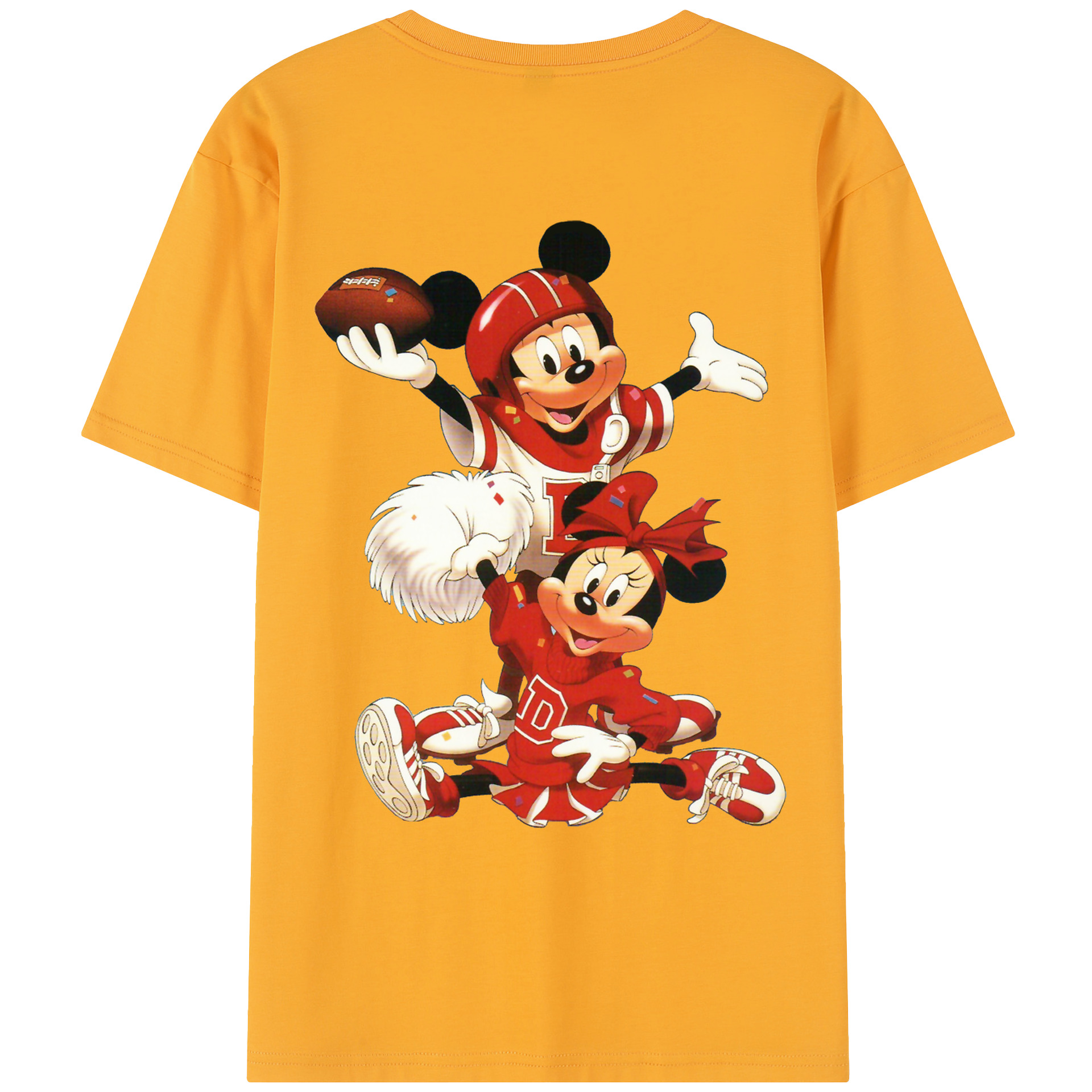 （画像用） ミッキーマウス Mickey Mouse レディース半袖Tシャツ(バックプリント)