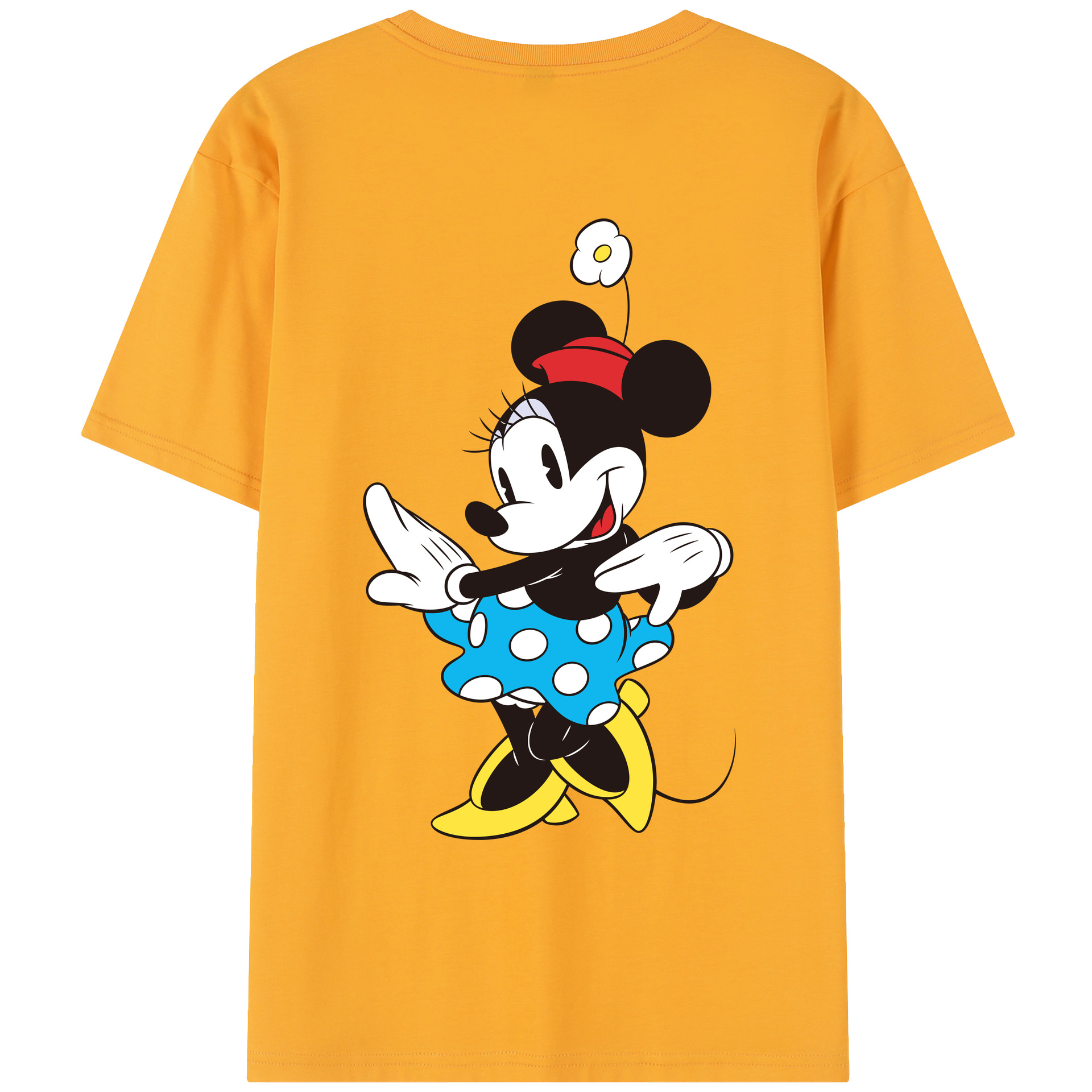 （画像用） ミッキーマウス Mickey Mouse レディース半袖Tシャツ(バックプリント)