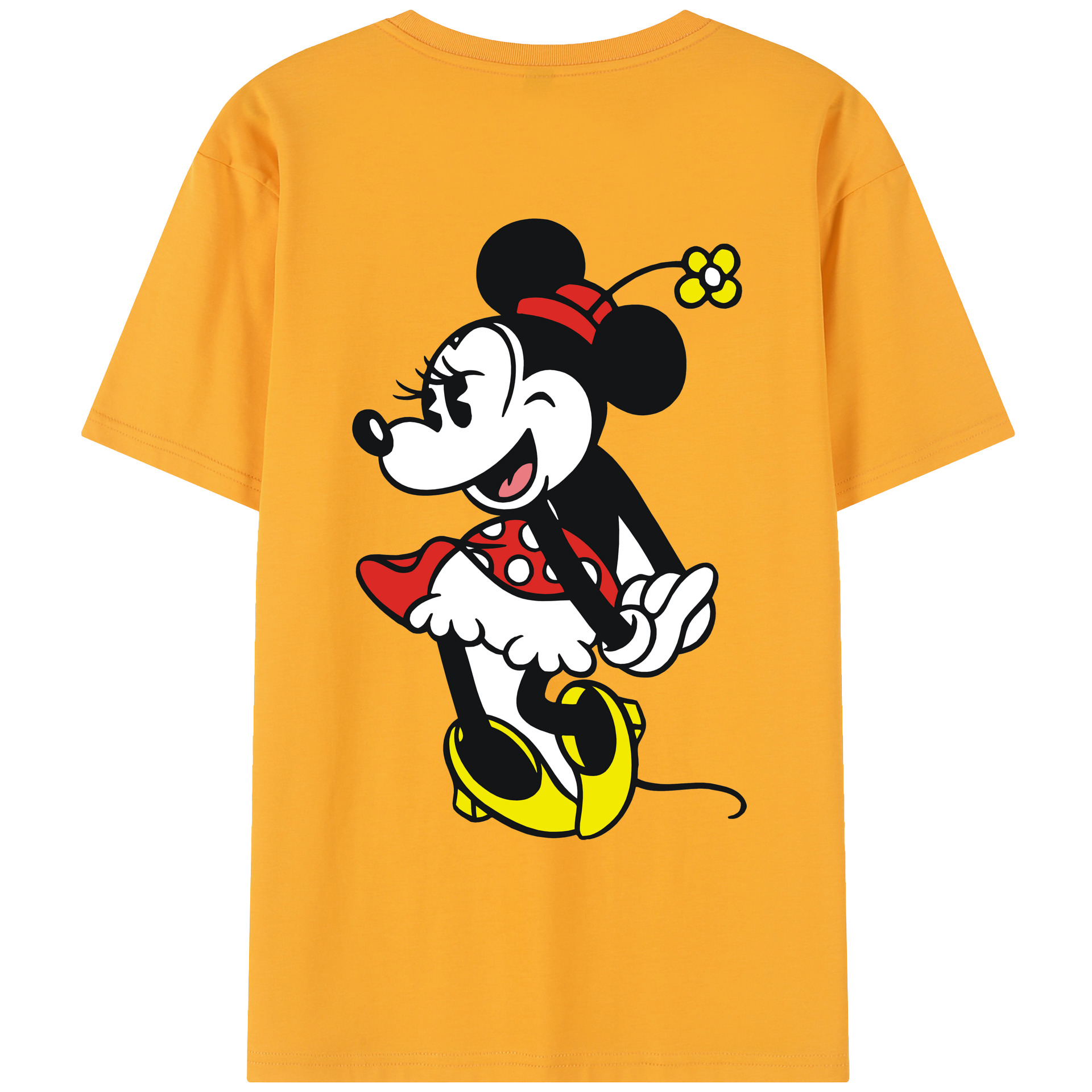 （画像用） ミッキーマウス Mickey Mouse レディース半袖Tシャツ(バックプリント)