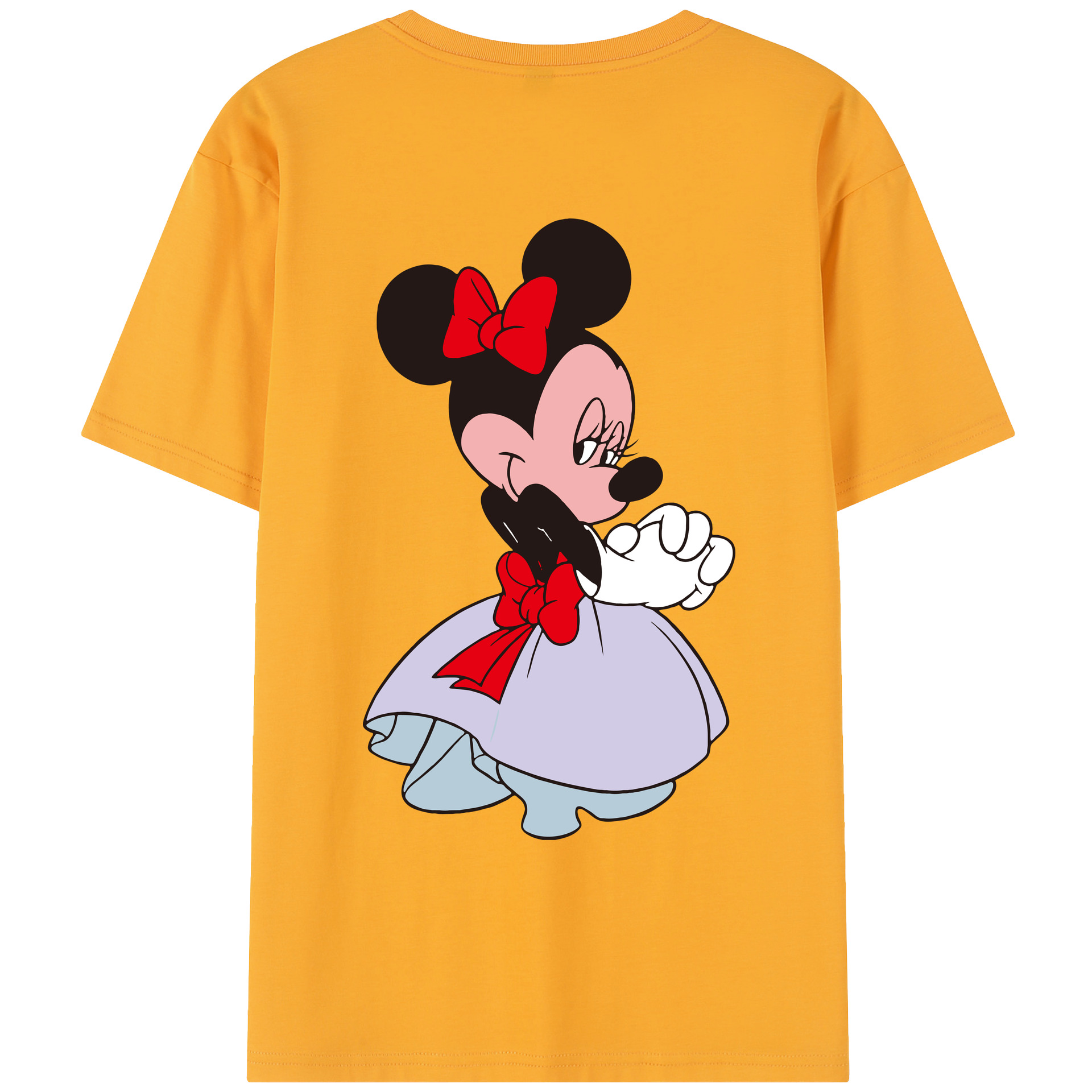 （画像用） ミッキーマウス Mickey Mouse レディース半袖Tシャツ(バックプリント)