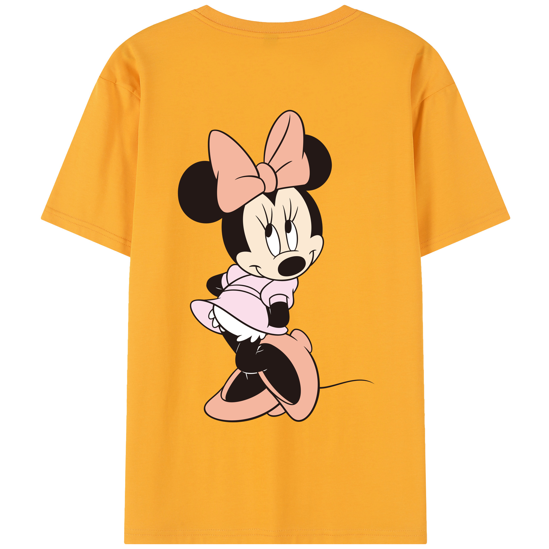 （画像用） ミッキーマウス Mickey Mouse レディース半袖Tシャツ(バックプリント)