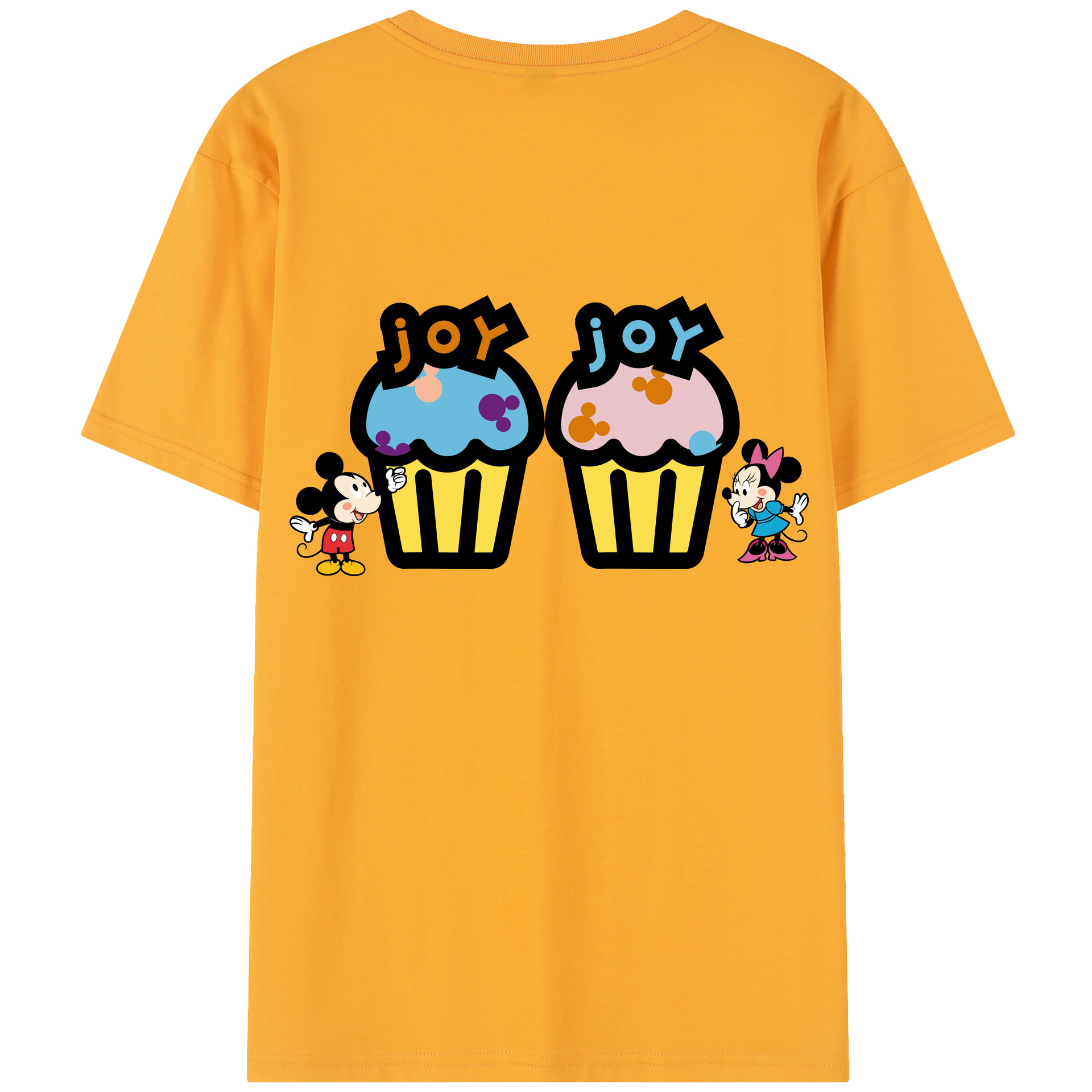 ミッキーマウス Mickey Mouse レディース半袖Tシャツ(バックプリント)