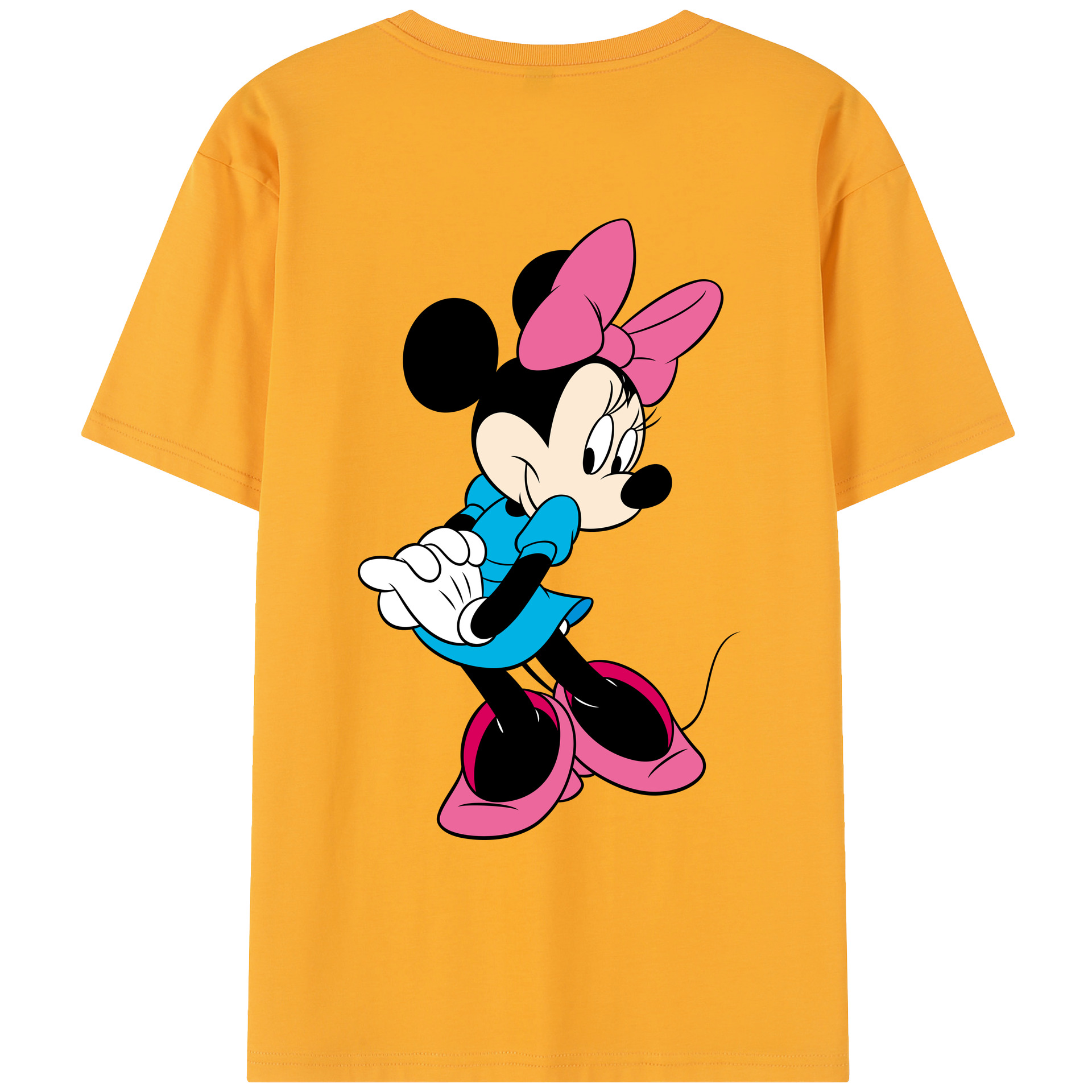 （画像用） ミッキーマウス Mickey Mouse レディース半袖Tシャツ(バックプリント)