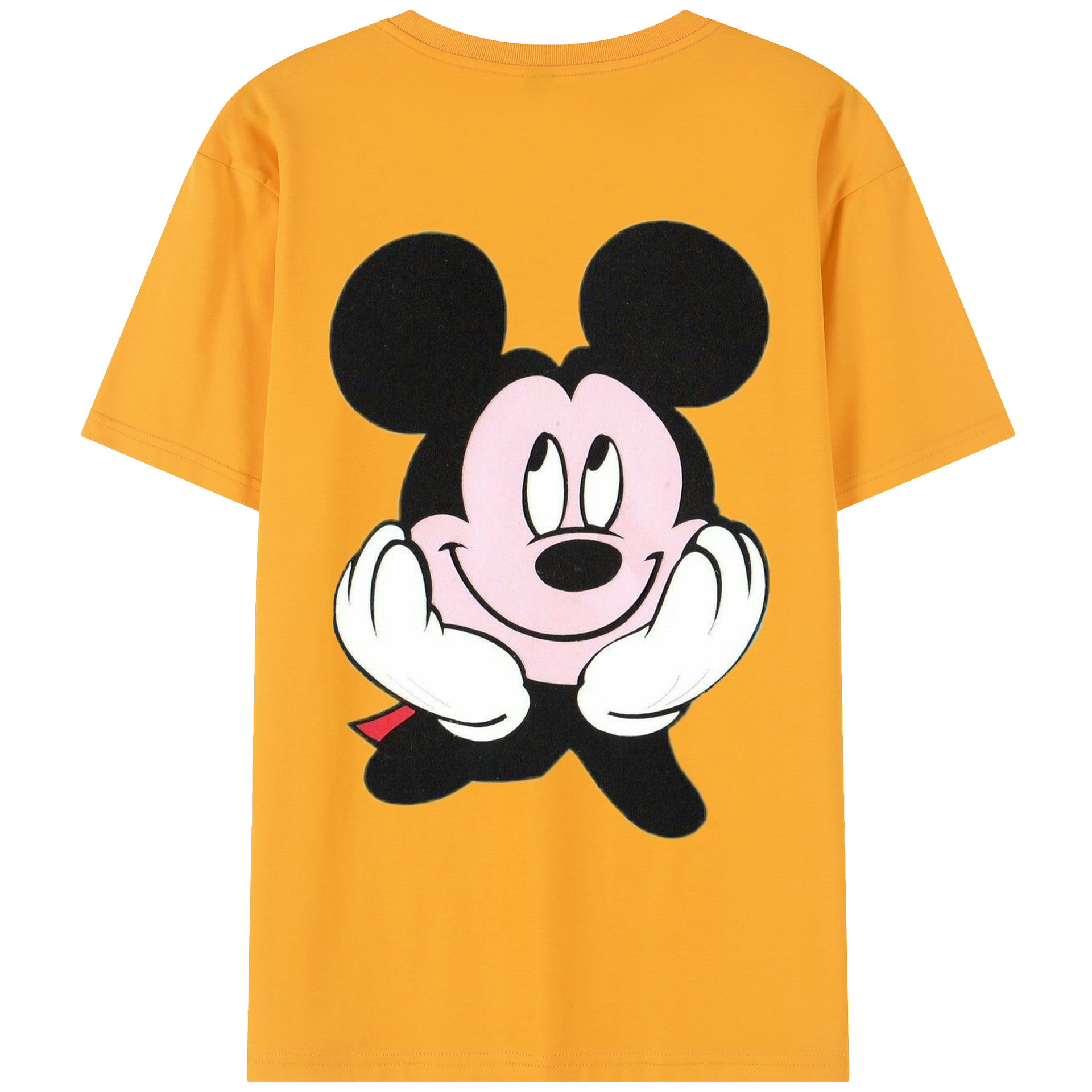 （画像用） ミッキーマウス Mickey Mouse レディース半袖Tシャツ(バックプリント)