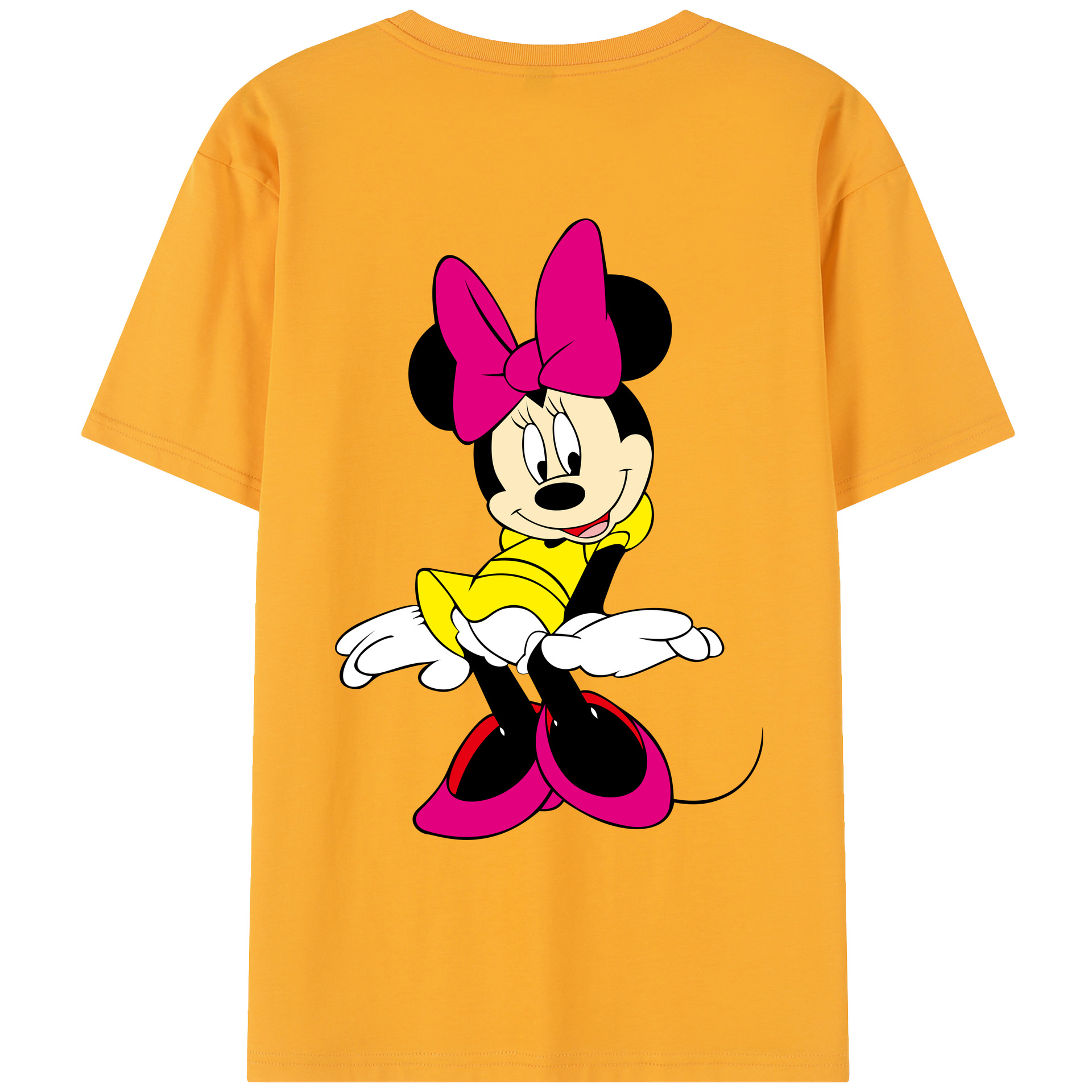 （画像用） ミッキーマウス Mickey Mouse レディース半袖Tシャツ(バックプリント)