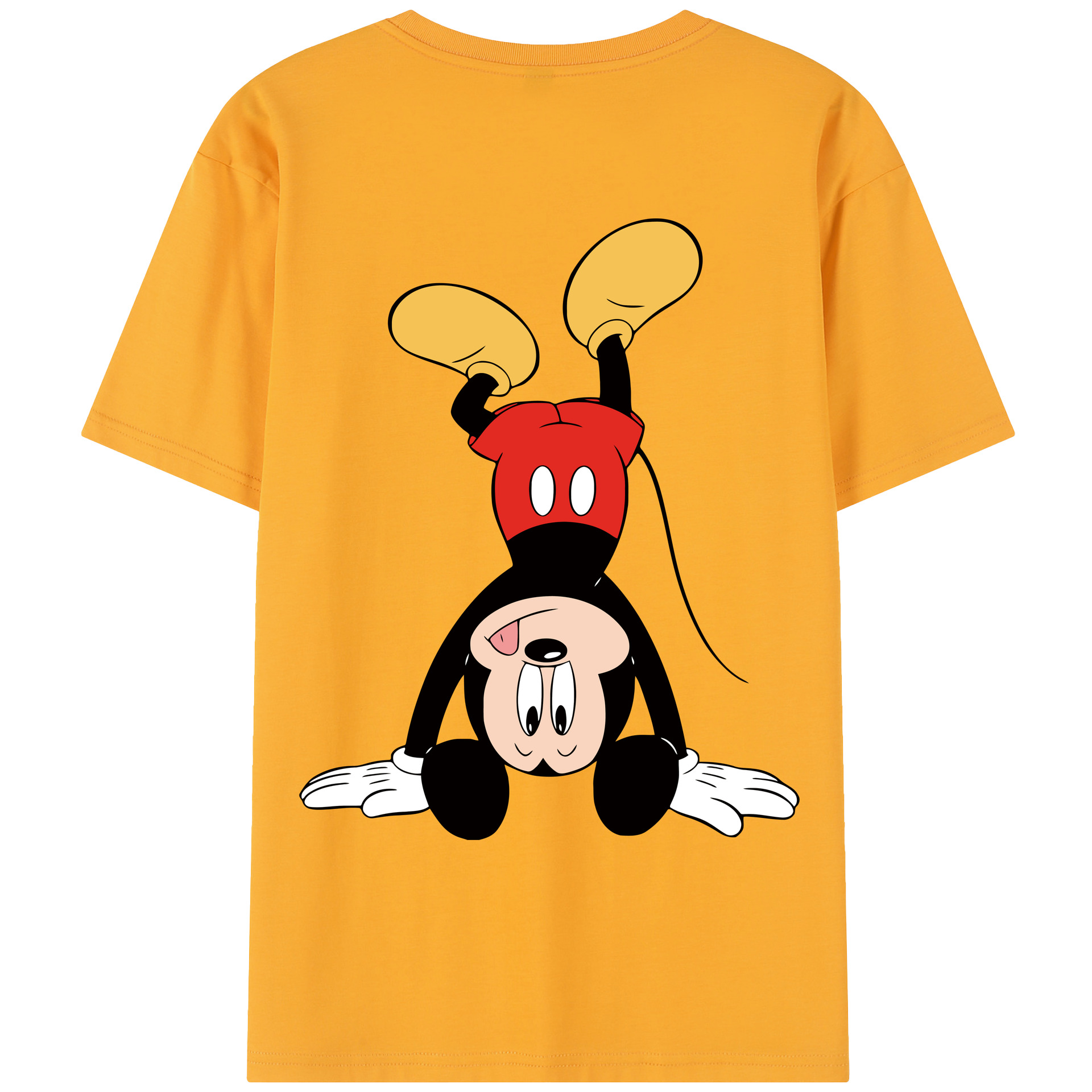 （画像用） ミッキーマウス Mickey Mouse レディース半袖Tシャツ(バックプリント)