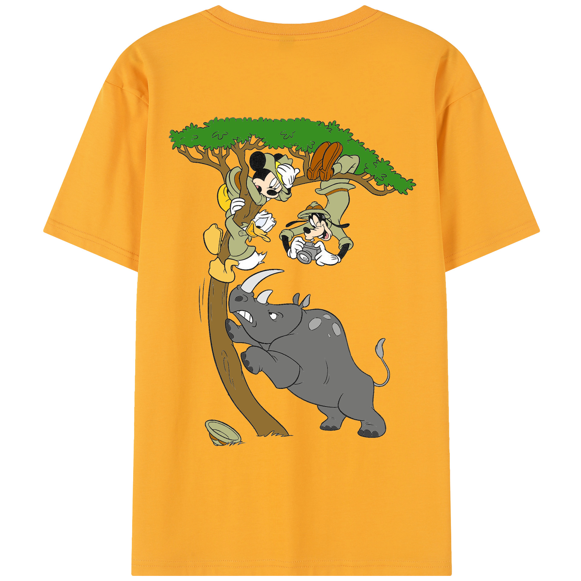 （画像用） ミッキーマウス Mickey Mouse レディース半袖Tシャツ(バックプリント)