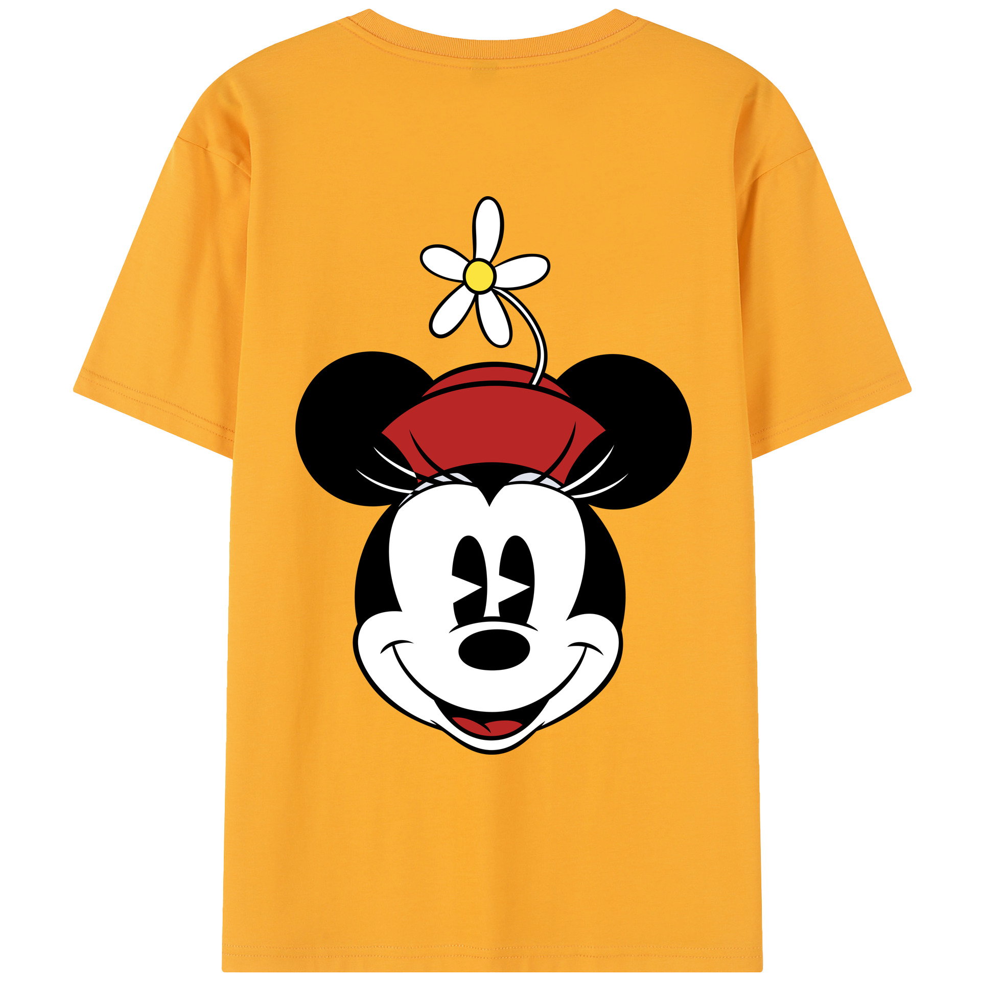 （画像用） ミッキーマウス Mickey Mouse レディース半袖Tシャツ(バックプリント)