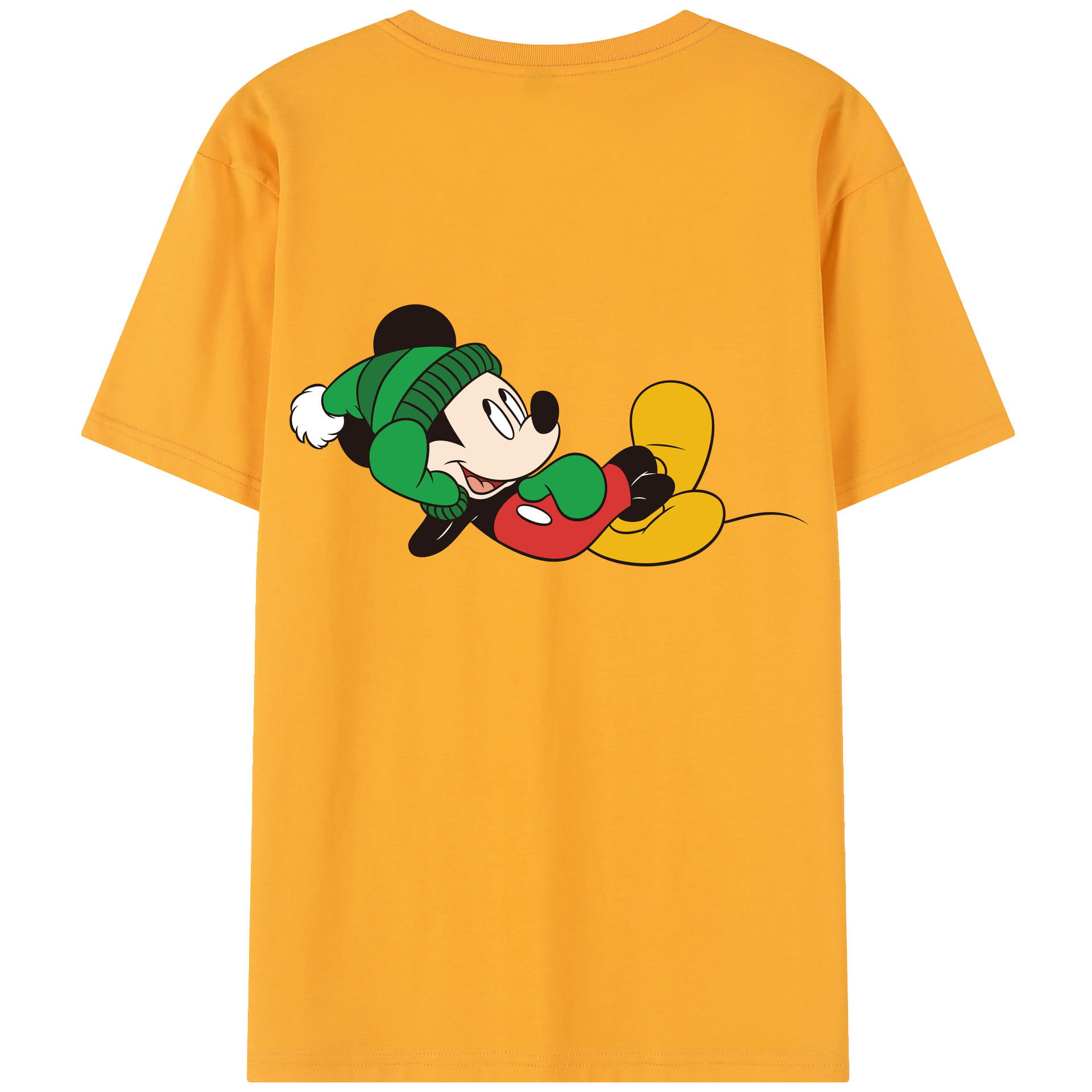 （画像用） ミッキーマウス Mickey Mouse レディース半袖Tシャツ(バックプリント)