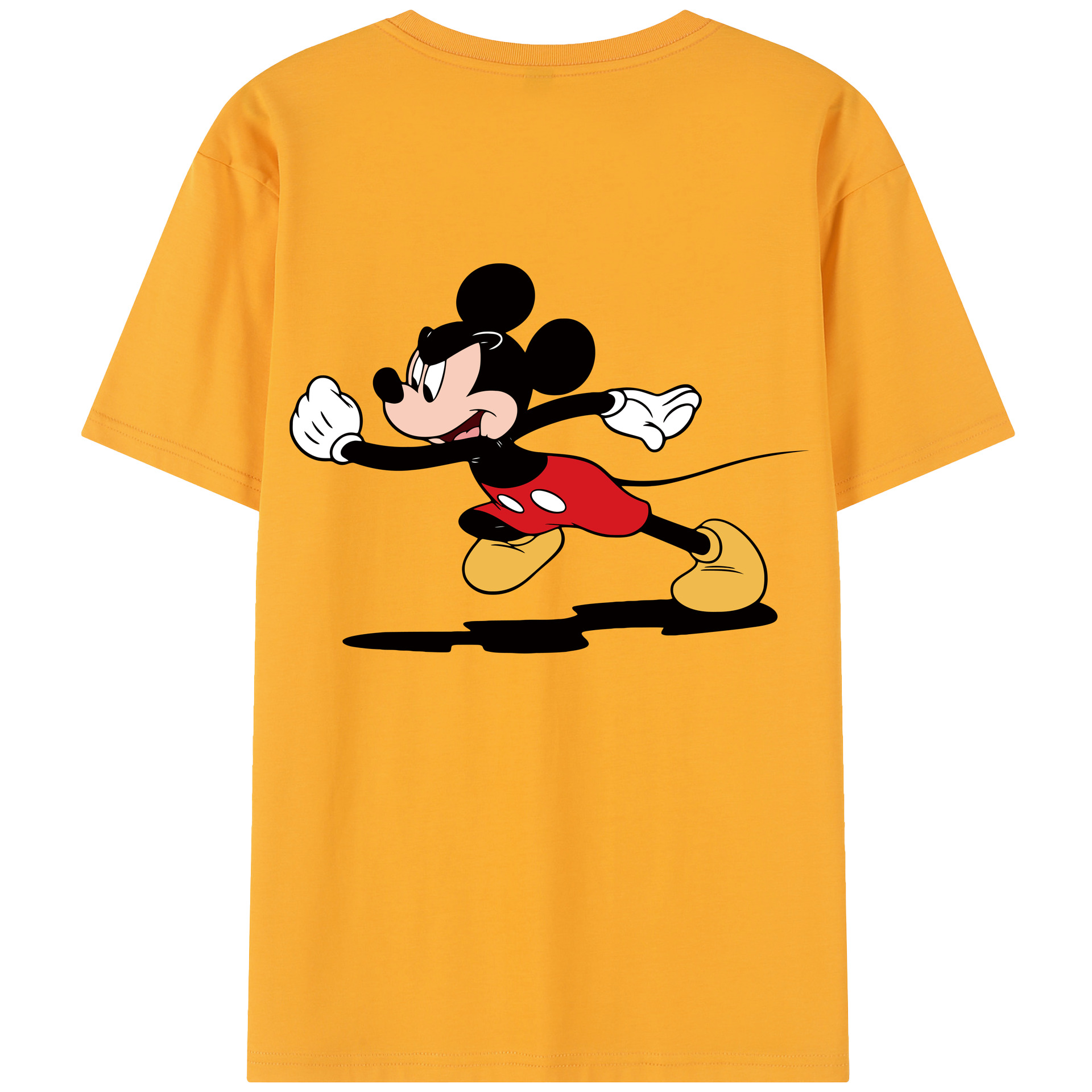 （画像用） ミッキーマウス Mickey Mouse レディース半袖Tシャツ(バックプリント)