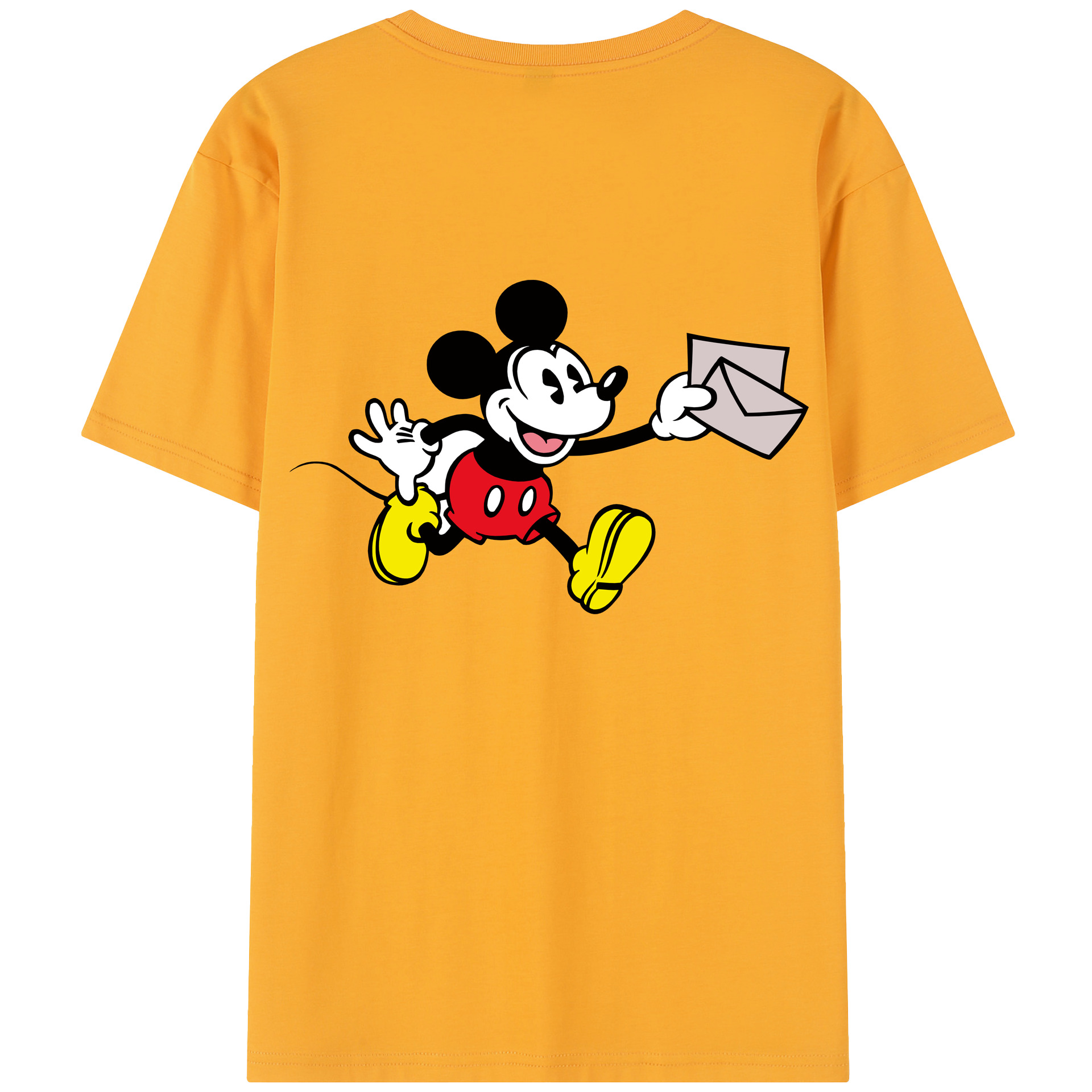 （画像用） ミッキーマウス Mickey Mouse レディース半袖Tシャツ(バックプリント)
