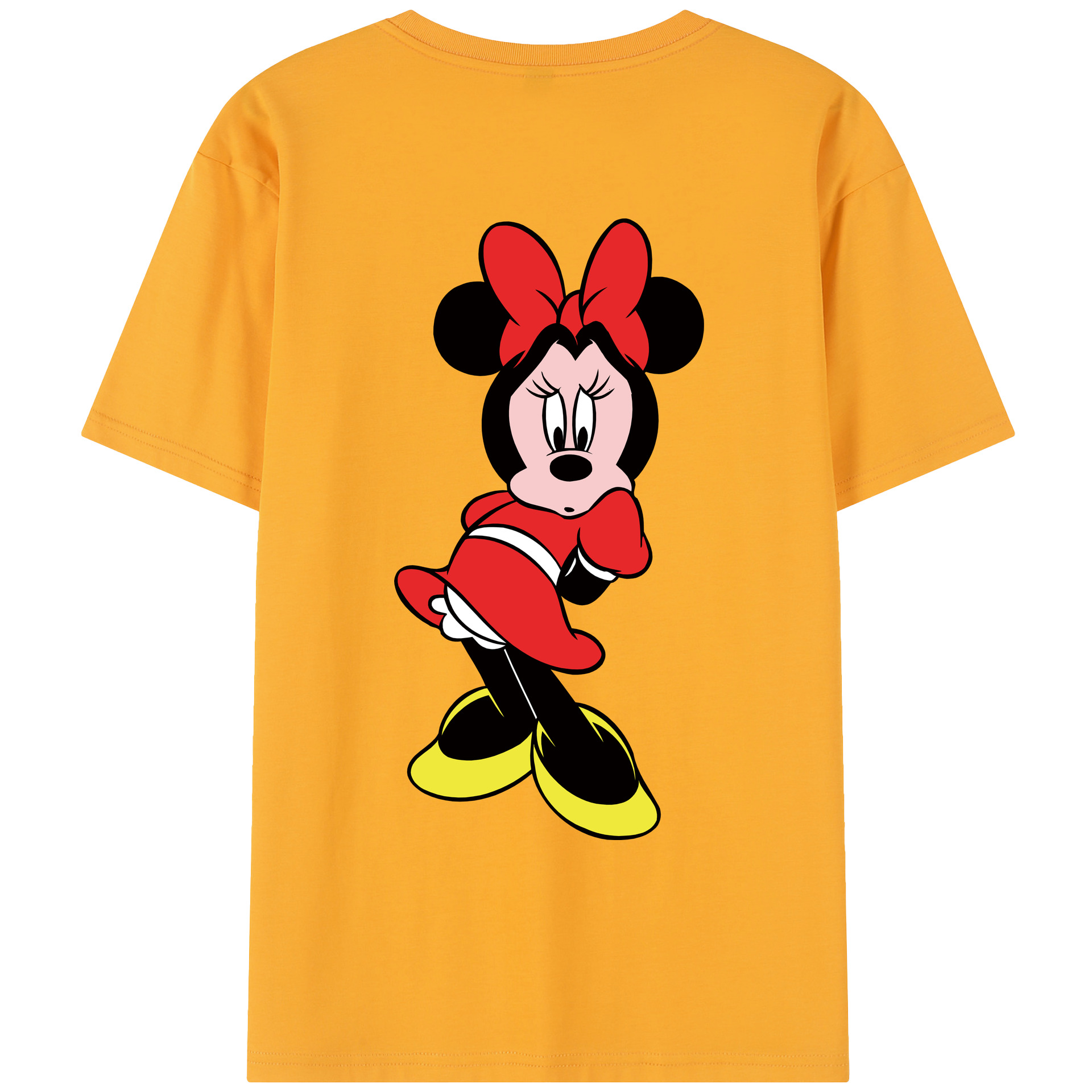 （画像用） ミッキーマウス Mickey Mouse レディース半袖Tシャツ(バックプリント)