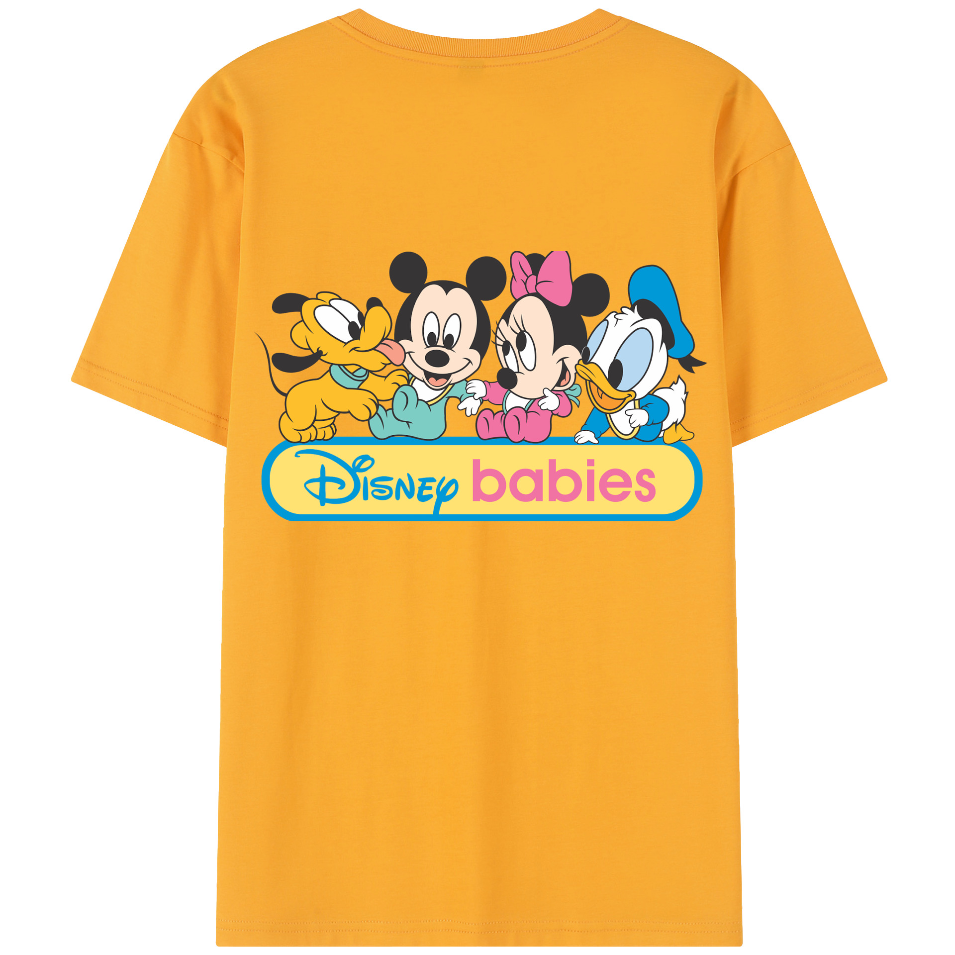 （画像用） ミッキーマウス Mickey Mouse レディース半袖Tシャツ(バックプリント)