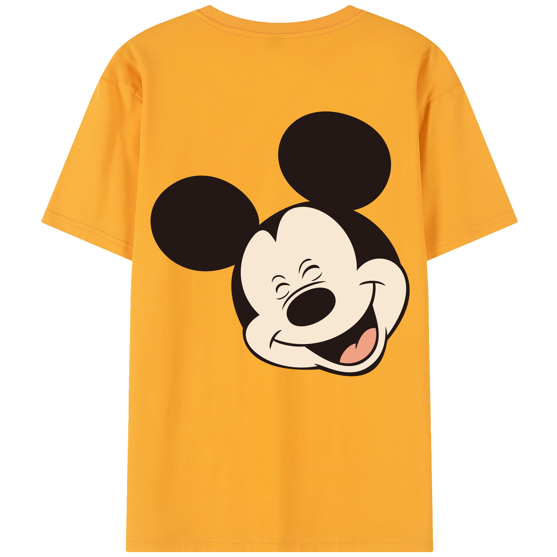 （画像用） ミッキーマウス Mickey Mouse レディース半袖Tシャツ(バックプリント)