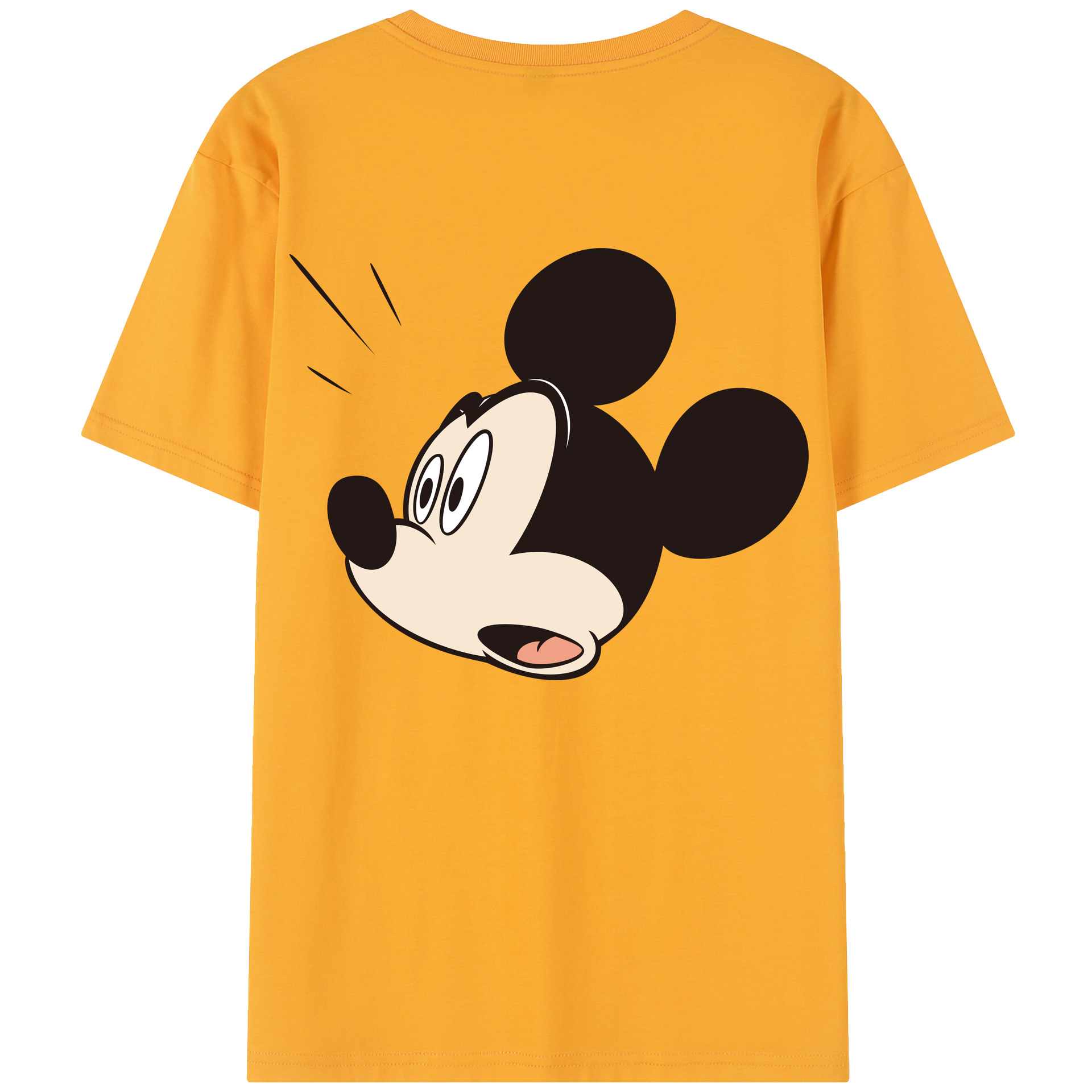（画像用） ミッキーマウス Mickey Mouse レディース半袖Tシャツ(バックプリント)