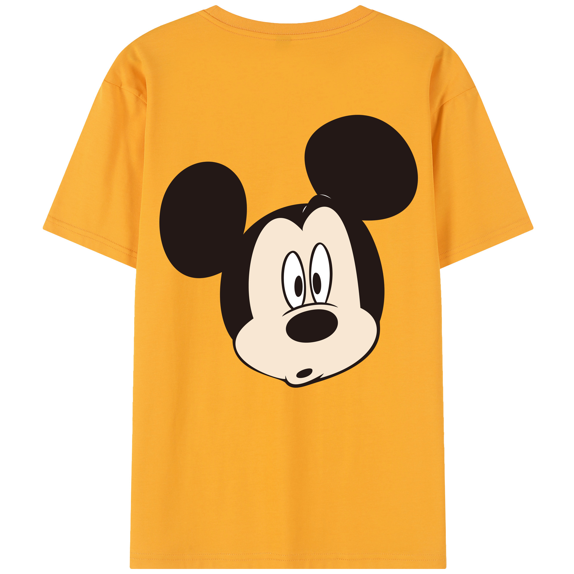 （画像用） ミッキーマウス Mickey Mouse レディース半袖Tシャツ(バックプリント)