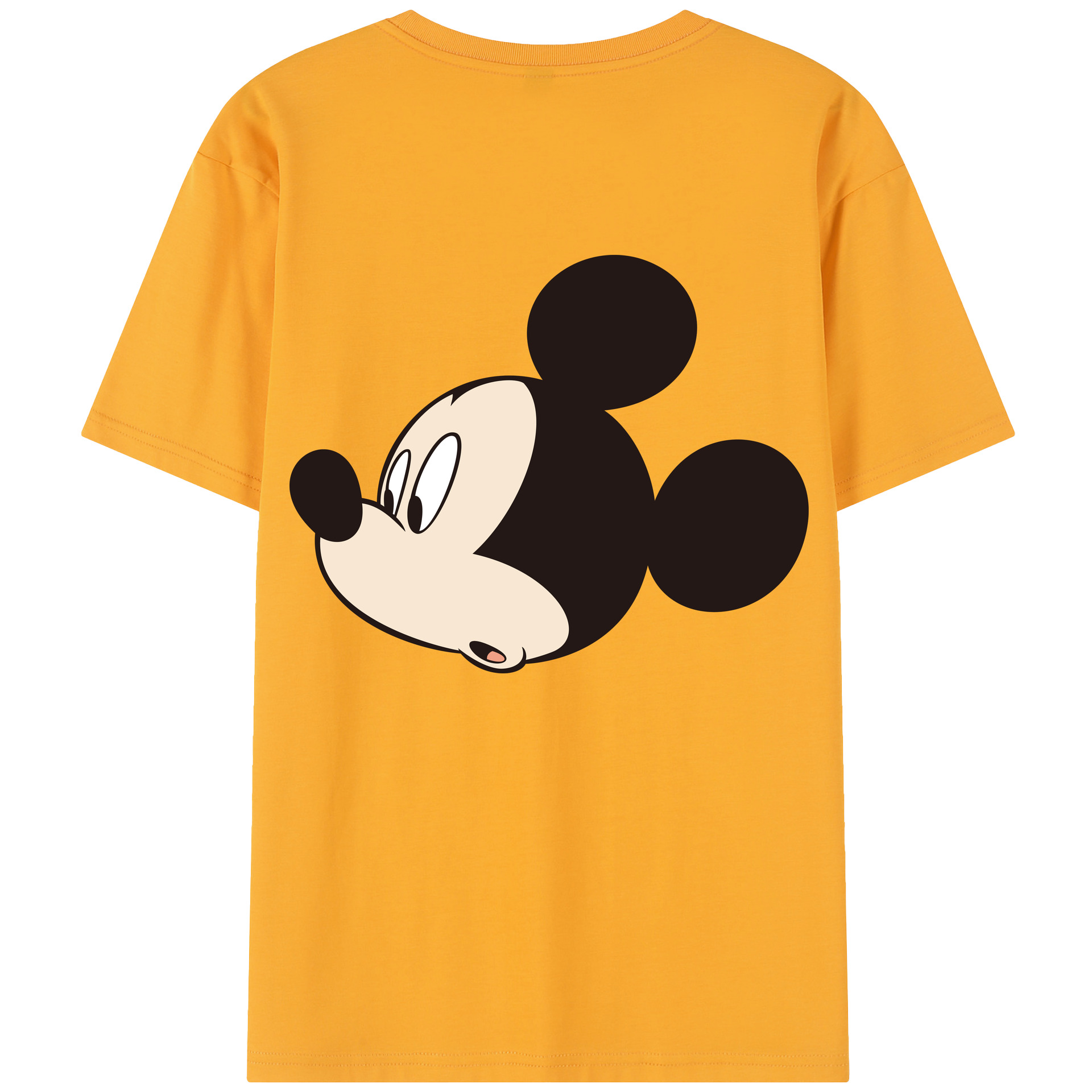 （画像用） ミッキーマウス Mickey Mouse レディース半袖Tシャツ(バックプリント)