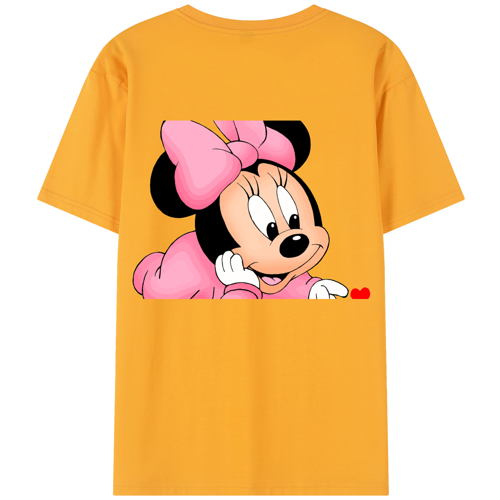 （画像用） ミッキーマウス Mickey Mouse レディース半袖Tシャツ(バックプリント)