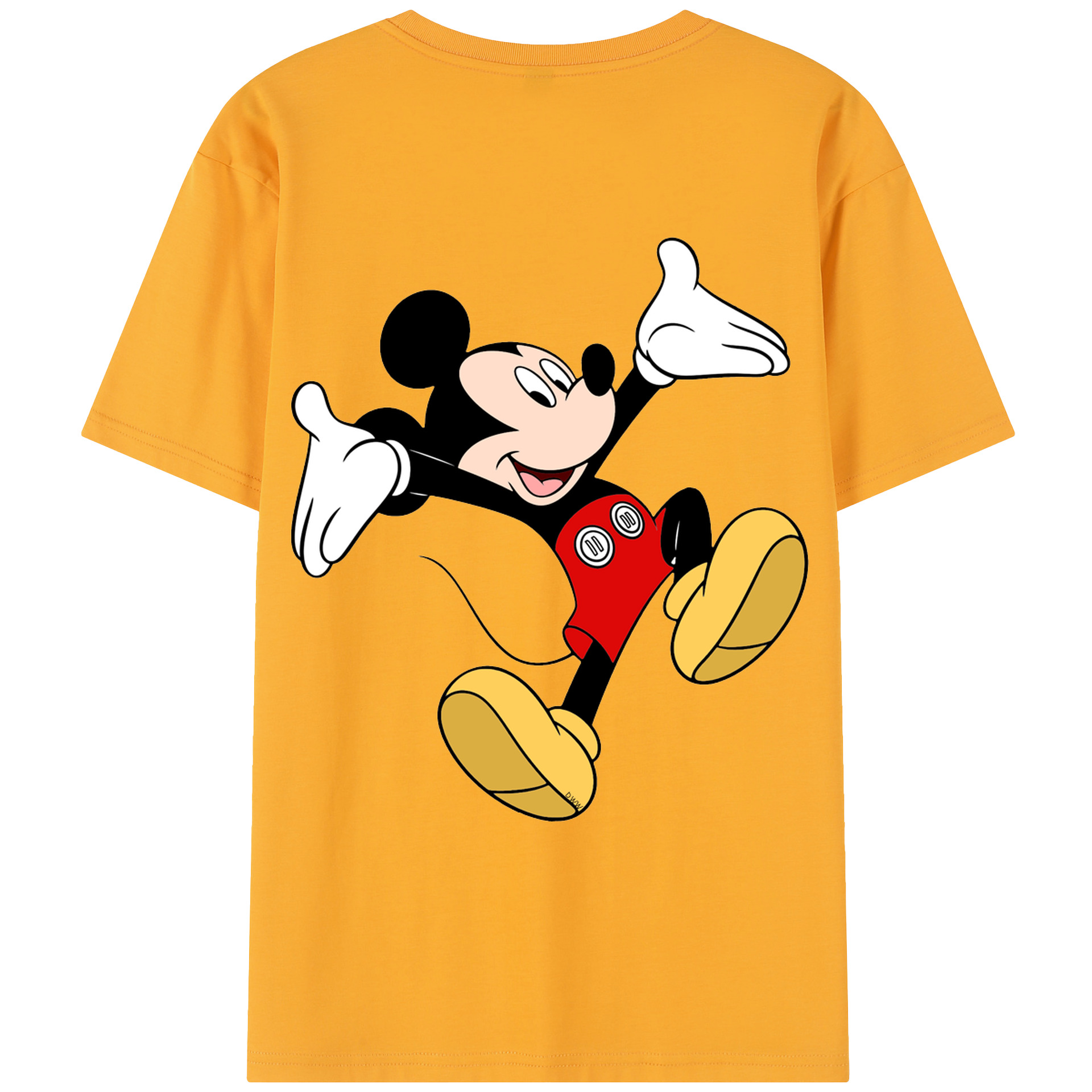 （画像用） ミッキーマウス Mickey Mouse レディース半袖Tシャツ(バックプリント)
