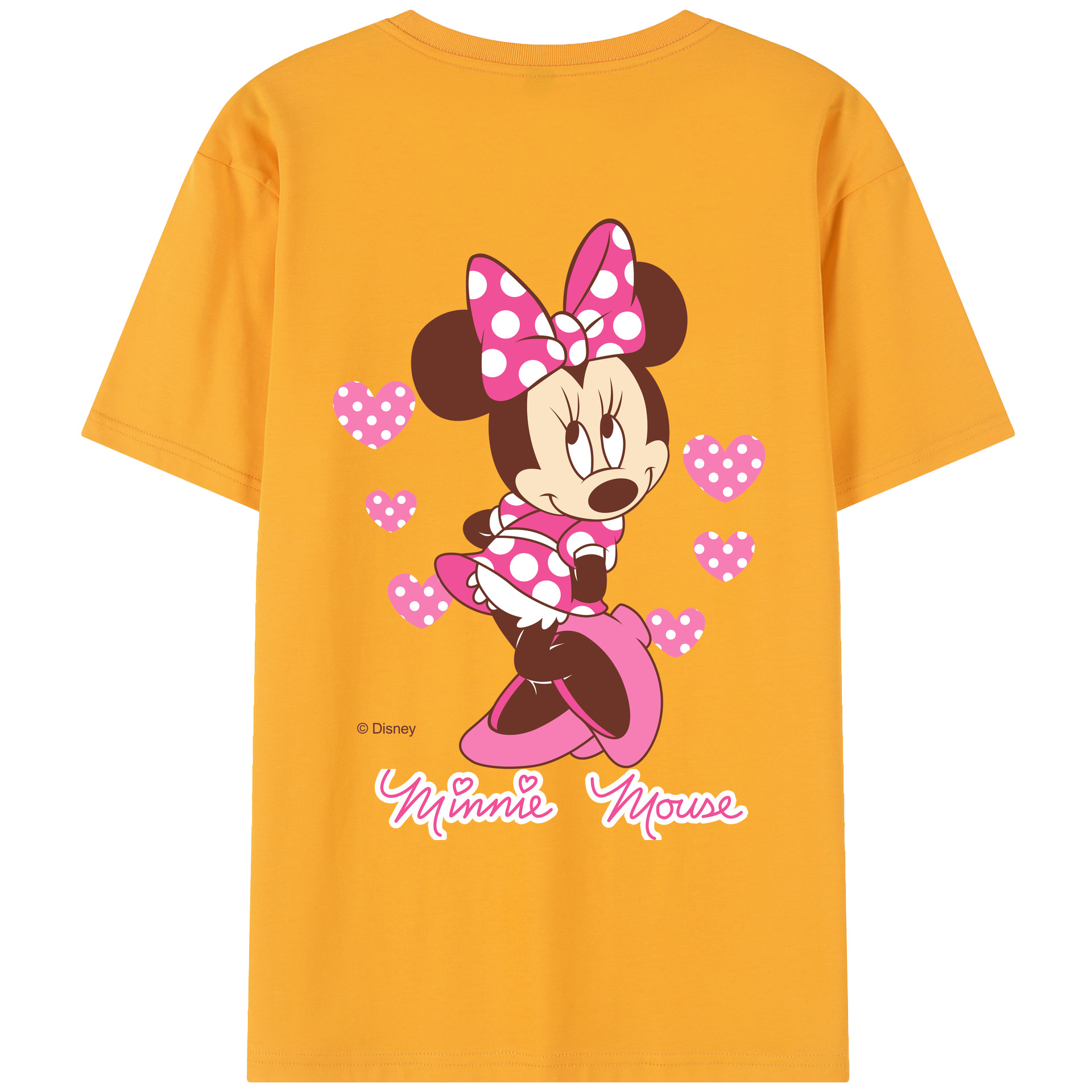 （画像用） ミッキーマウス Mickey Mouse レディース半袖Tシャツ(バックプリント)