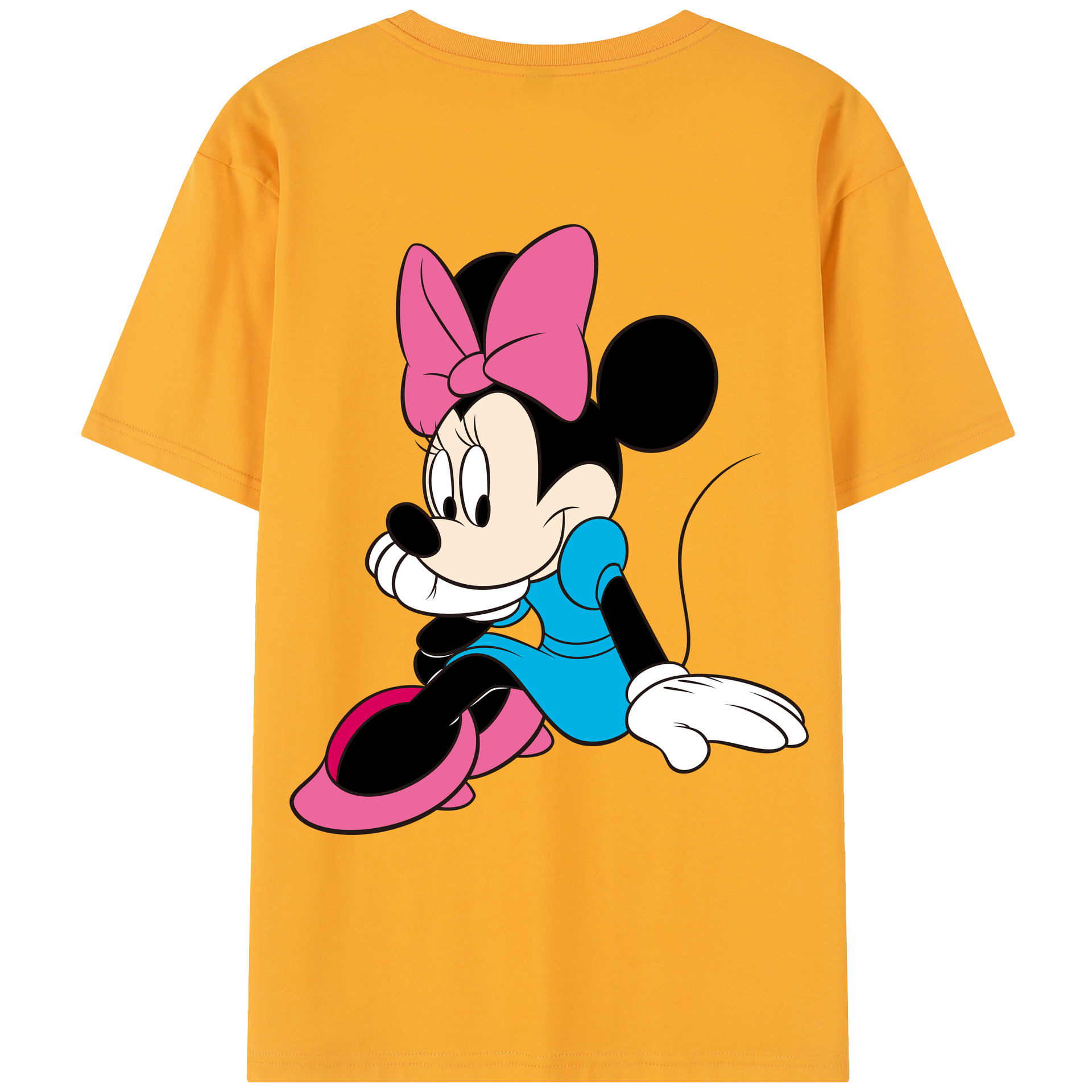 （画像用） ミッキーマウス Mickey Mouse レディース半袖Tシャツ(バックプリント)