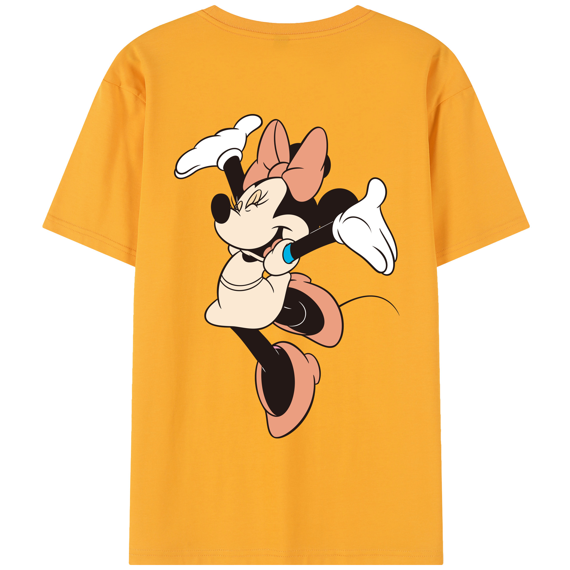 （画像用） ミッキーマウス Mickey Mouse レディース半袖Tシャツ(バックプリント)