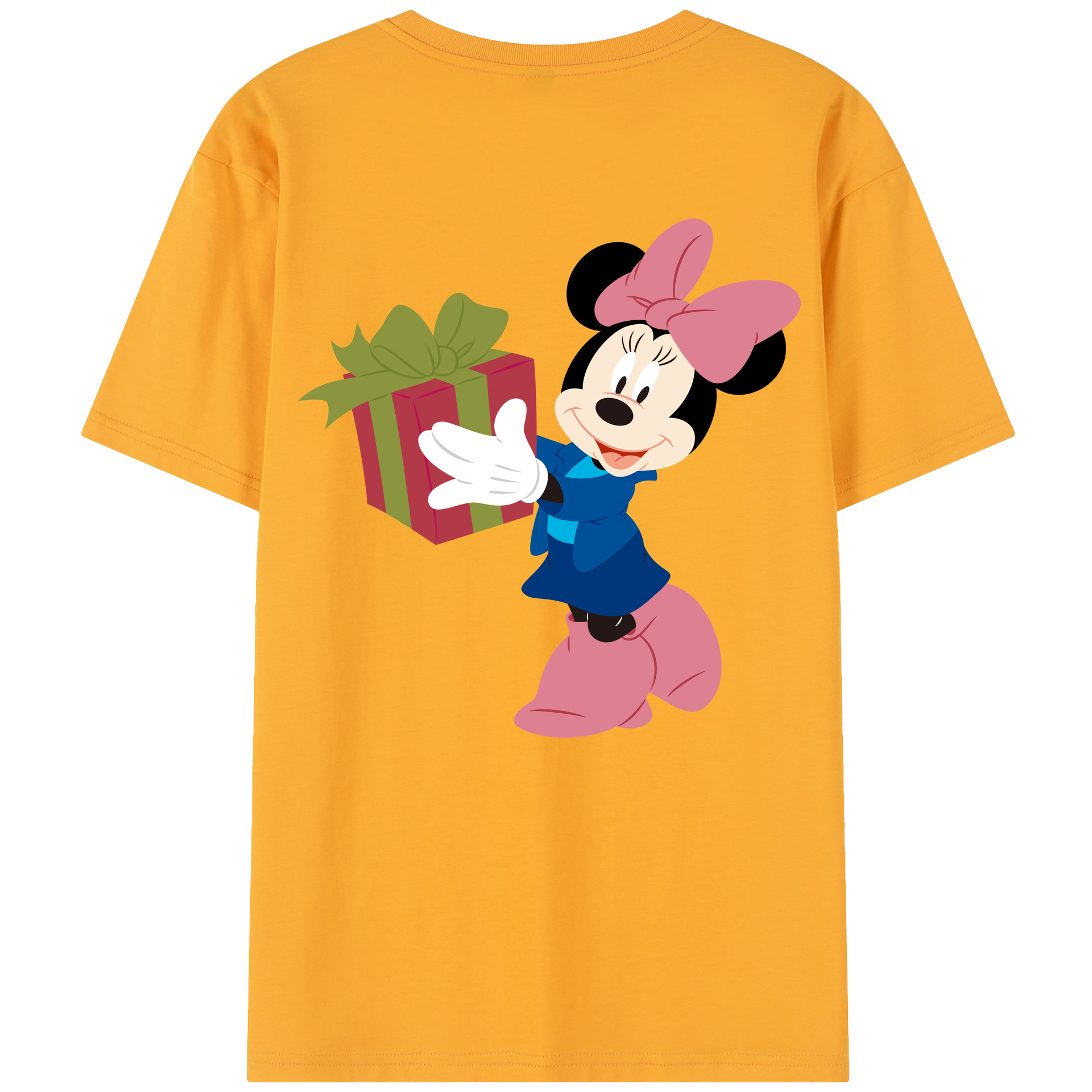 （画像用） ミッキーマウス Mickey Mouse レディース半袖Tシャツ(バックプリント)