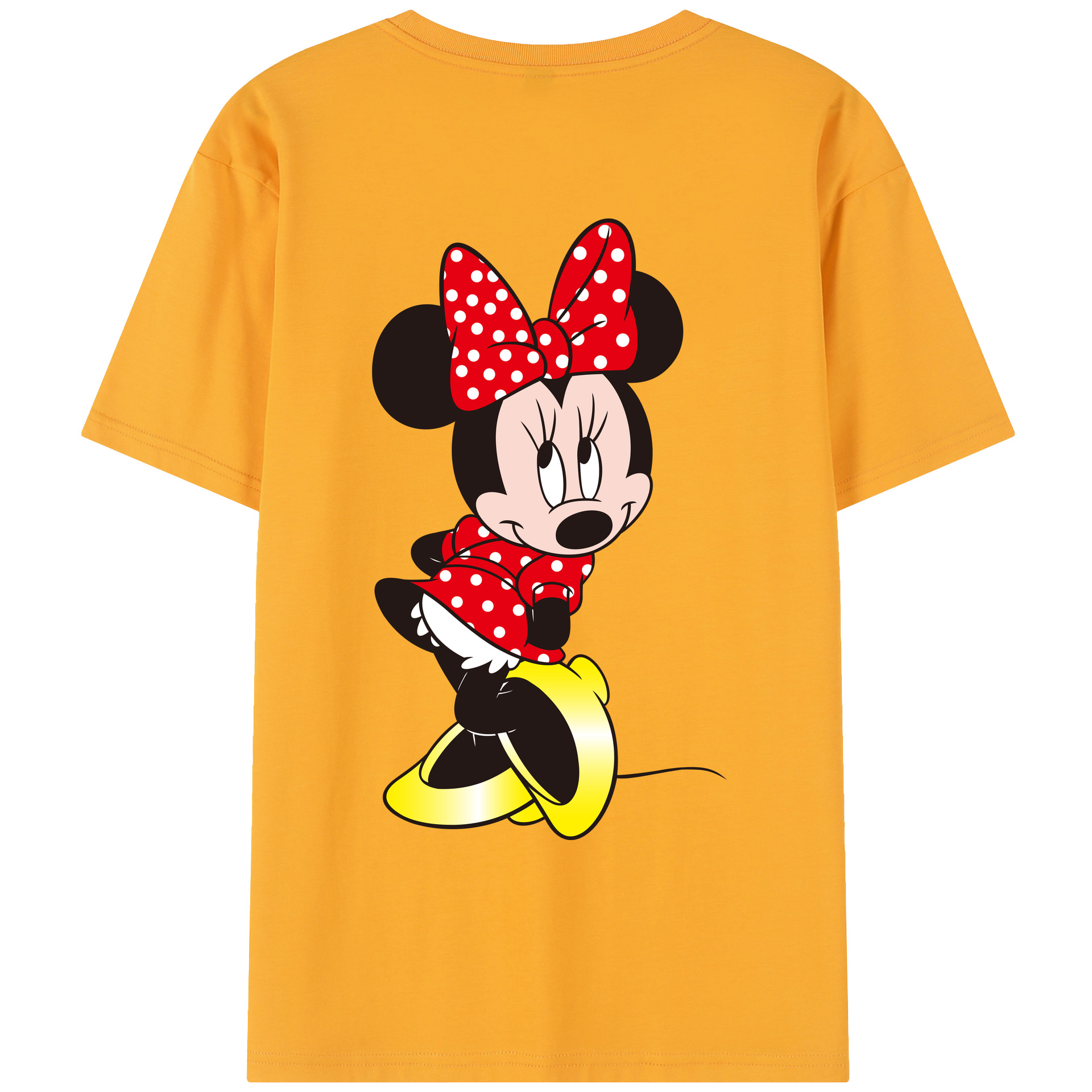 （画像用） ミッキーマウス Mickey Mouse レディース半袖Tシャツ(バックプリント)