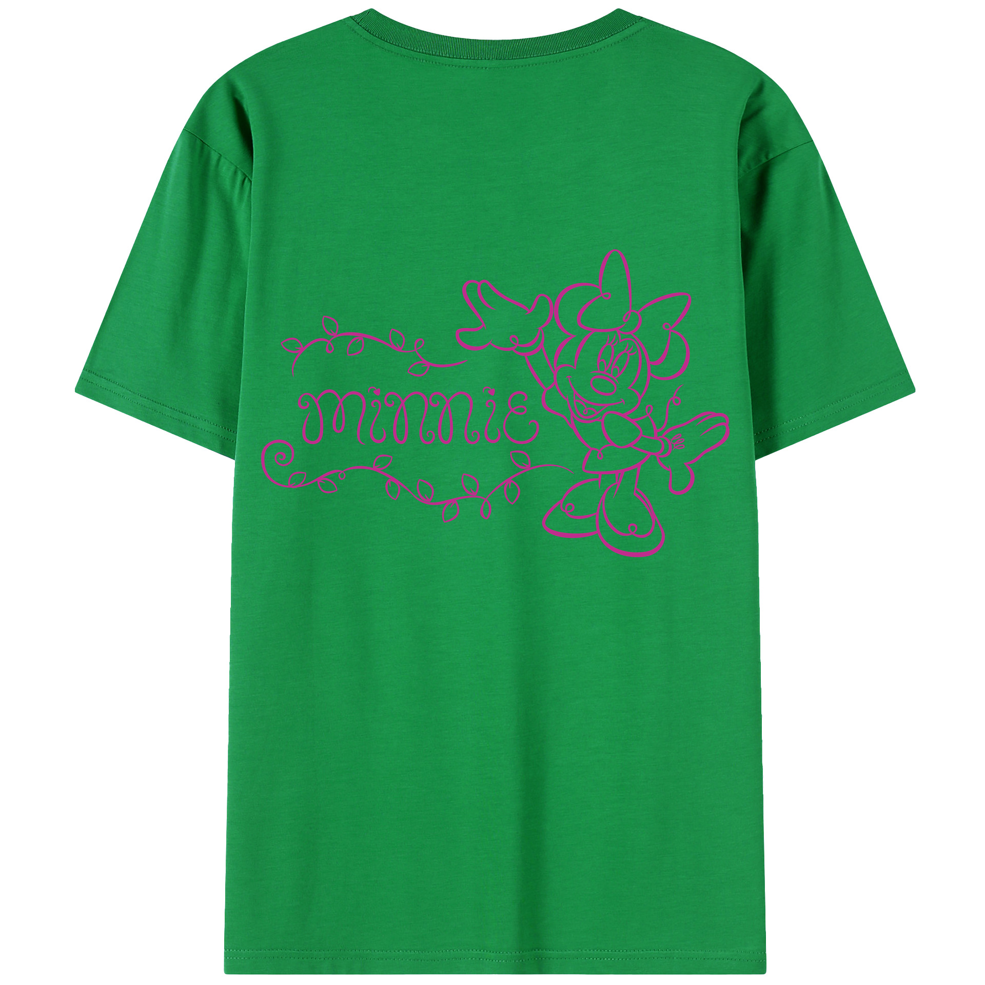 （画像用） ミッキーマウス Mickey Mouse レディース半袖Tシャツ(バックプリント)