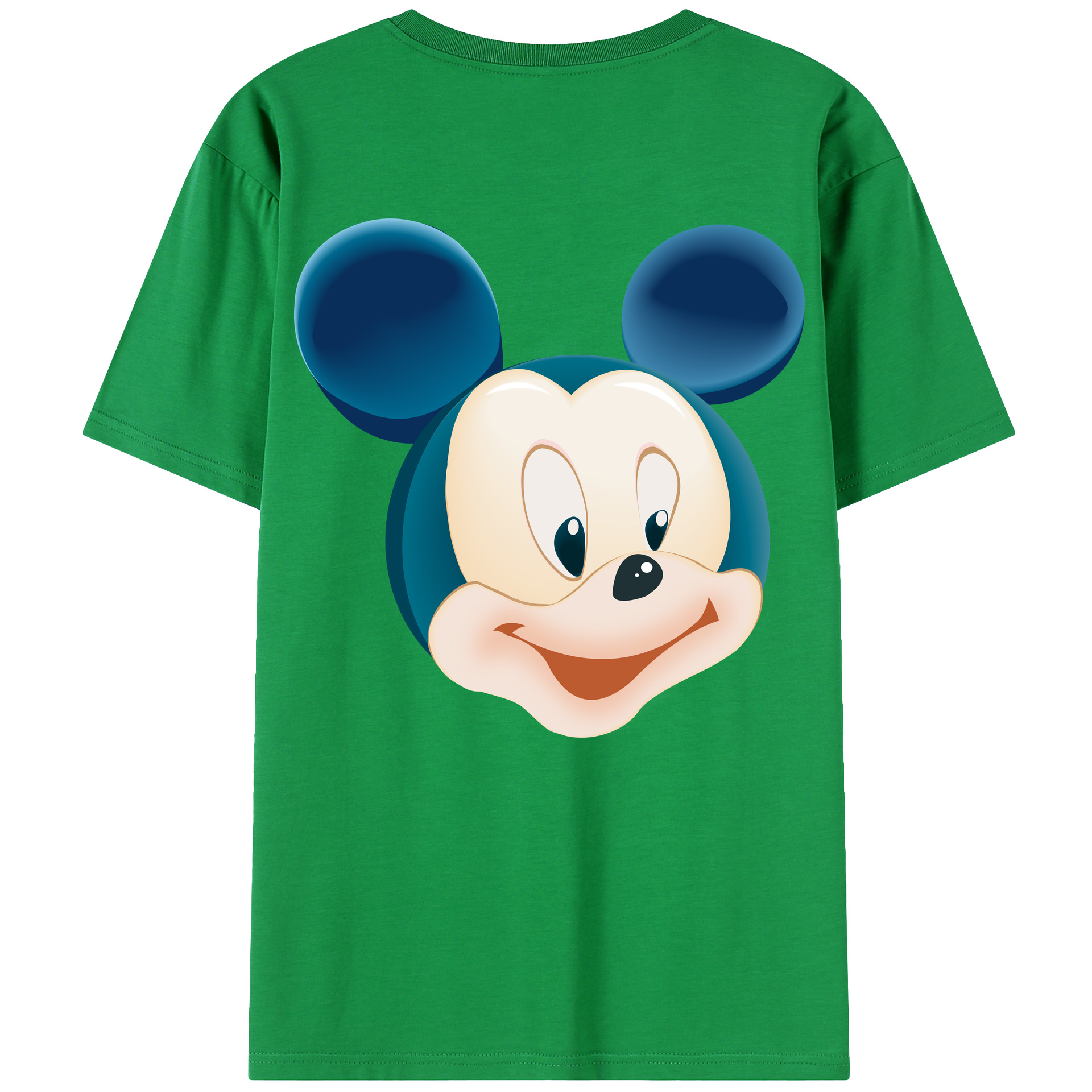 （画像用） ミッキーマウス Mickey Mouse レディース半袖Tシャツ(バックプリント)