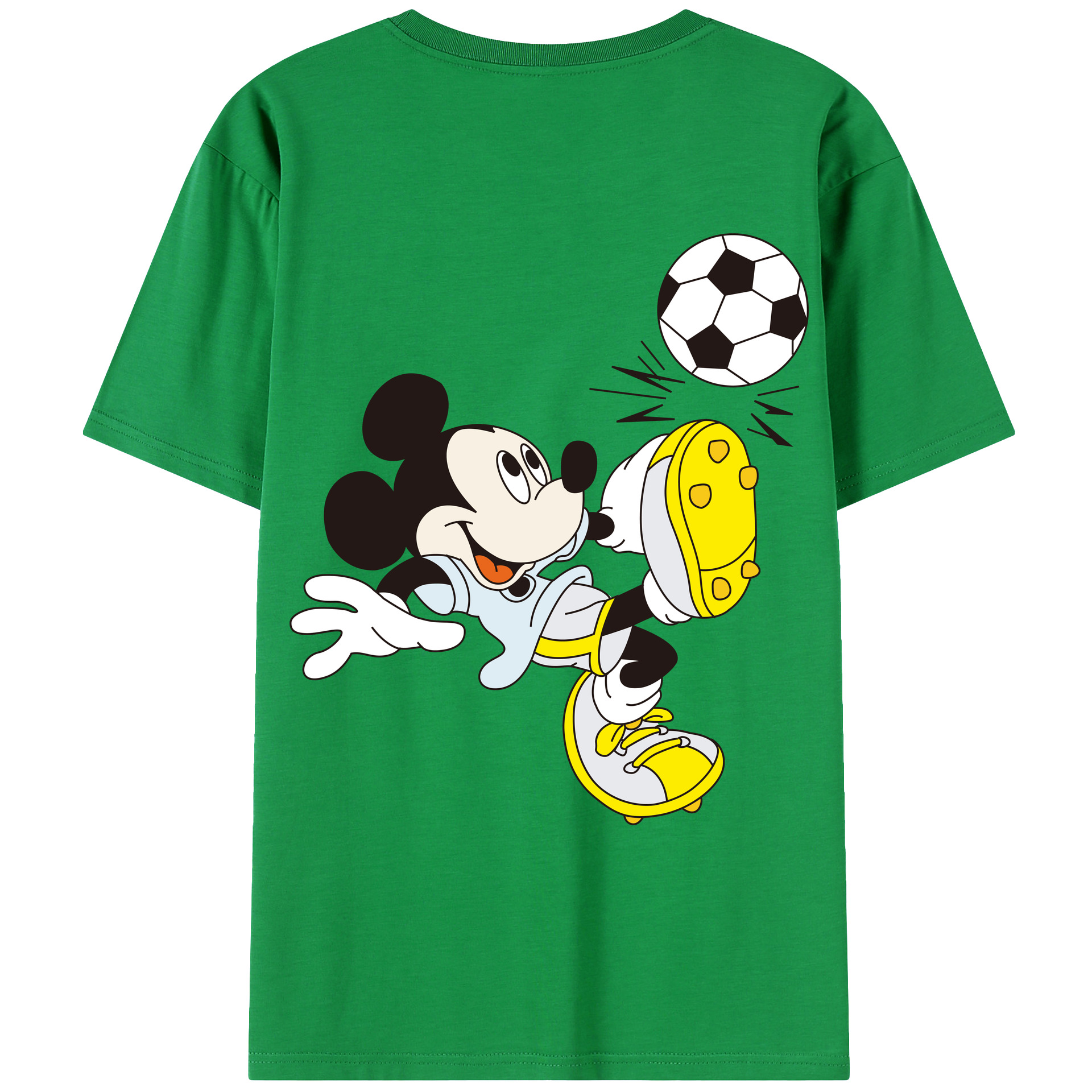 （画像用） ミッキーマウス Mickey Mouse レディース半袖Tシャツ(バックプリント)