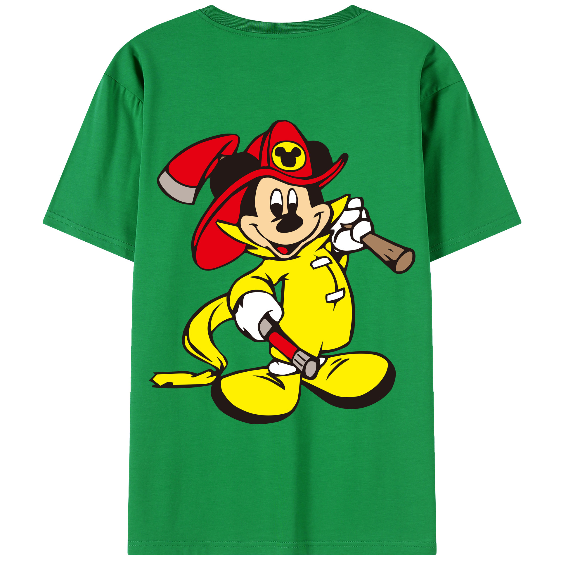 （画像用） ミッキーマウス Mickey Mouse レディース半袖Tシャツ(バックプリント)