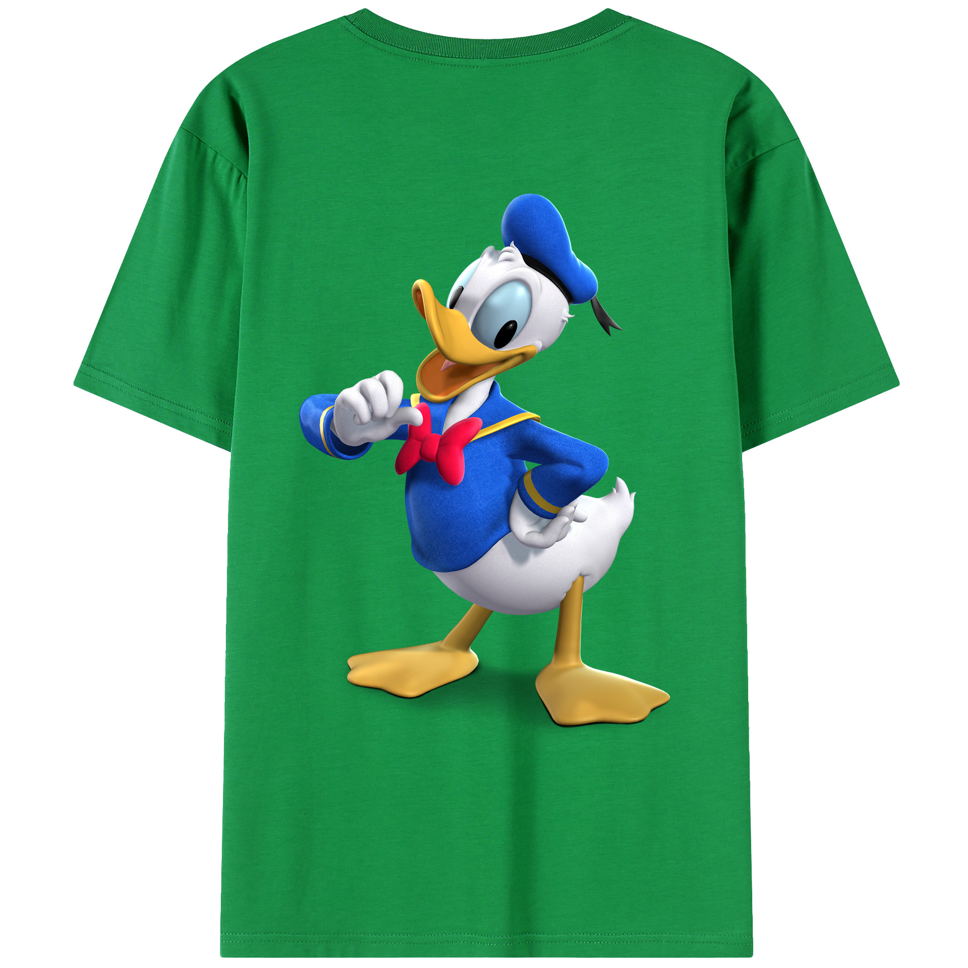 （画像用） ミッキーマウス Mickey Mouse レディース半袖Tシャツ(バックプリント)