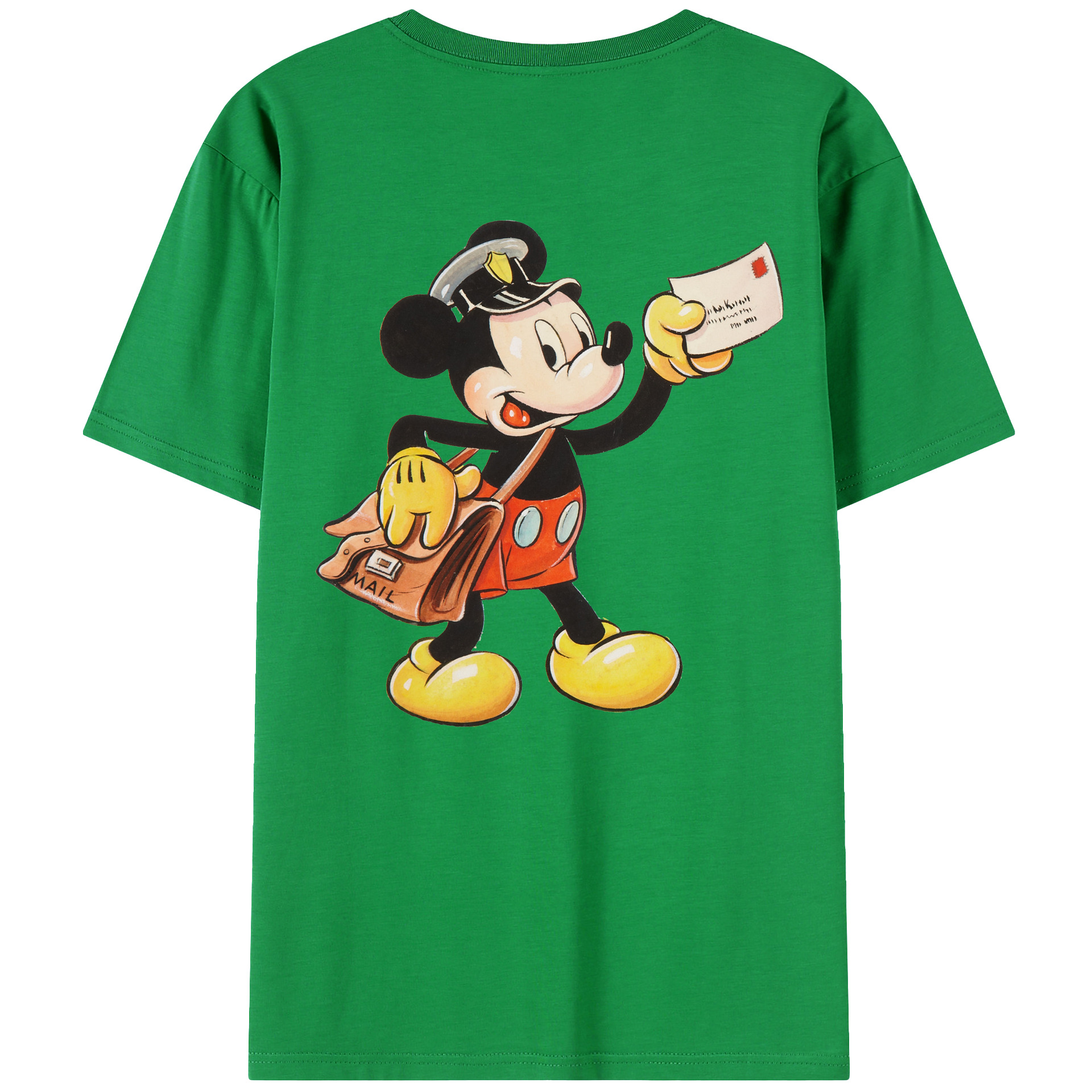 （画像用） ミッキーマウス Mickey Mouse レディース半袖Tシャツ(バックプリント)