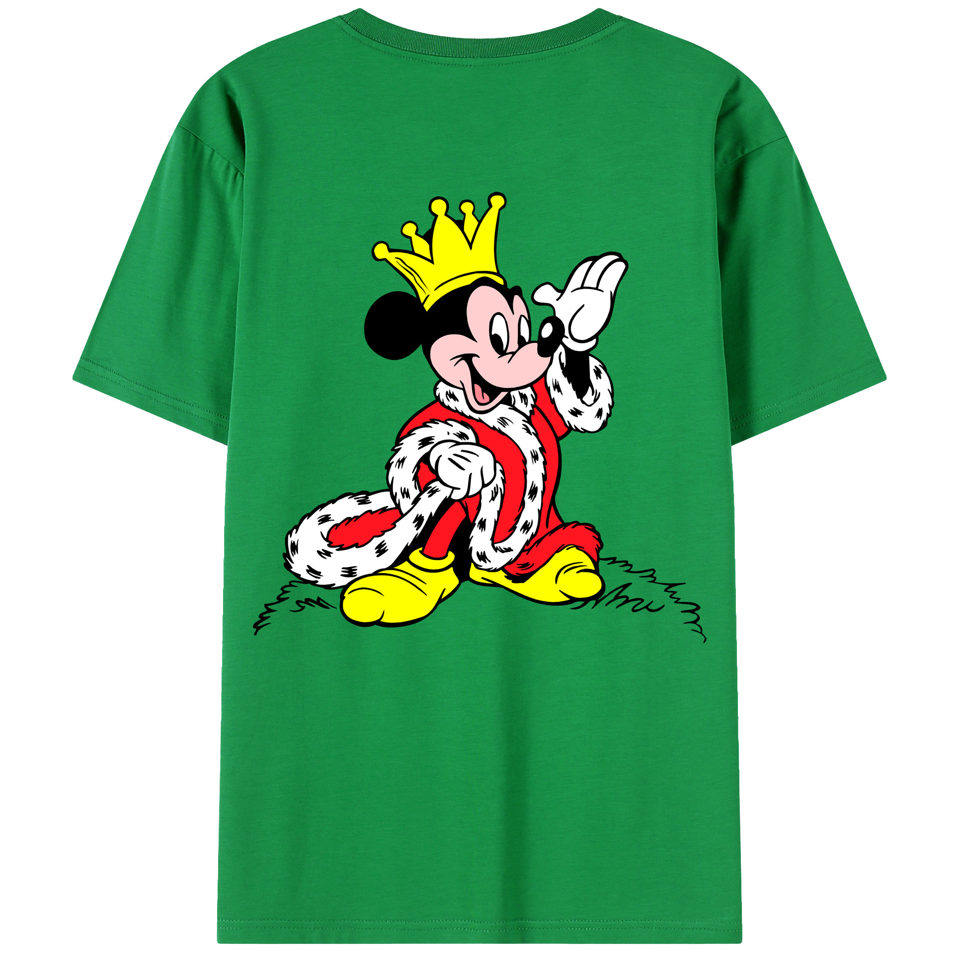 （画像用） ミッキーマウス Mickey Mouse レディース半袖Tシャツ(バックプリント)