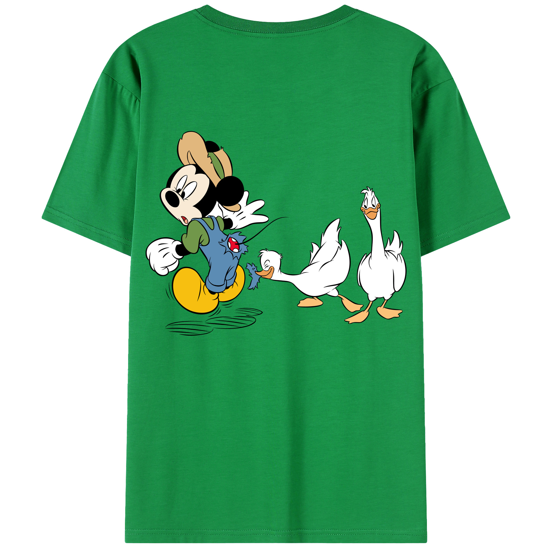 （画像用） ミッキーマウス Mickey Mouse レディース半袖Tシャツ(バックプリント)