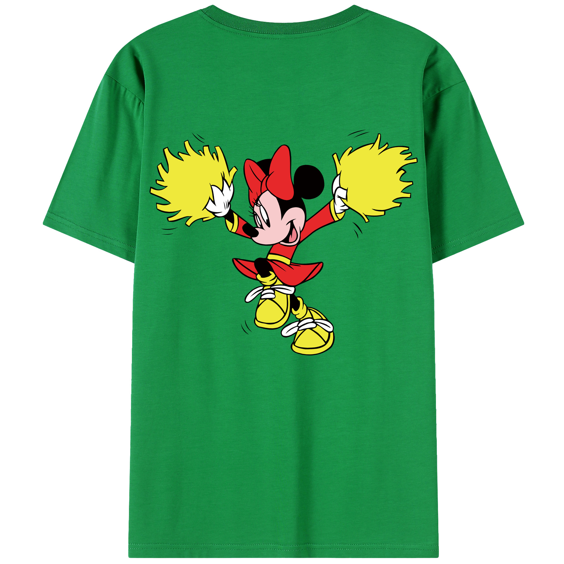 （画像用） ミッキーマウス Mickey Mouse レディース半袖Tシャツ(バックプリント)