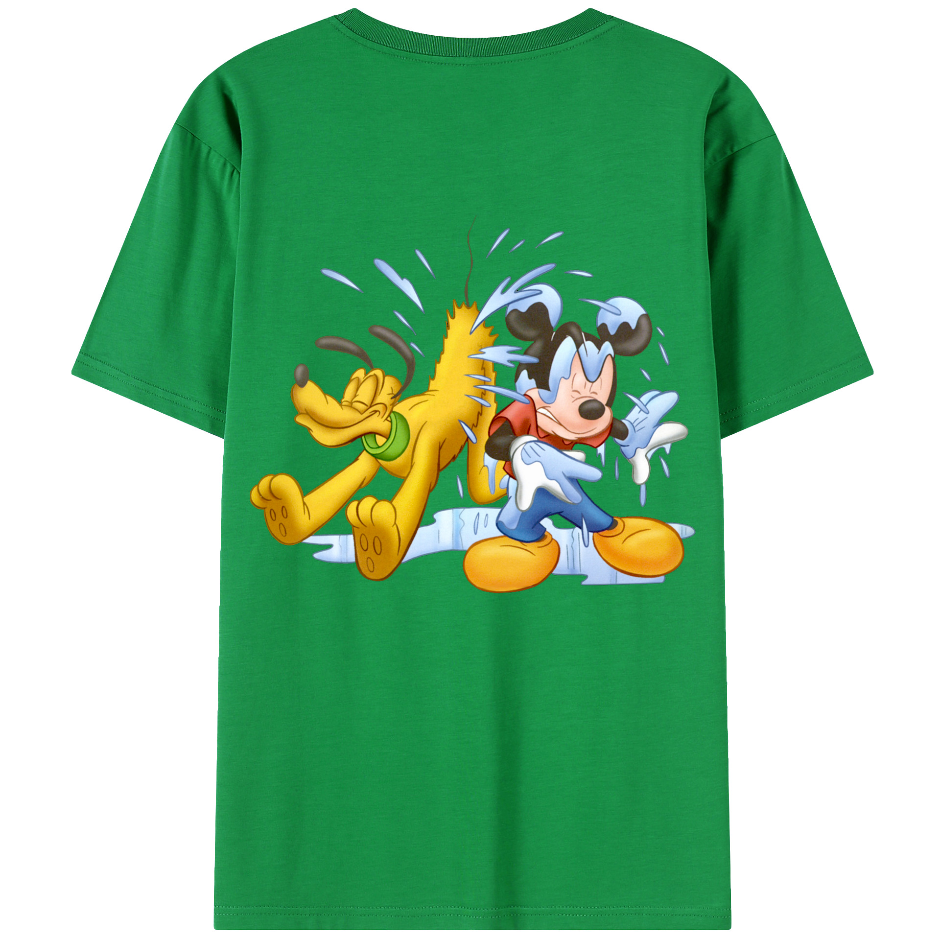 （画像用） ミッキーマウス Mickey Mouse レディース半袖Tシャツ(バックプリント)