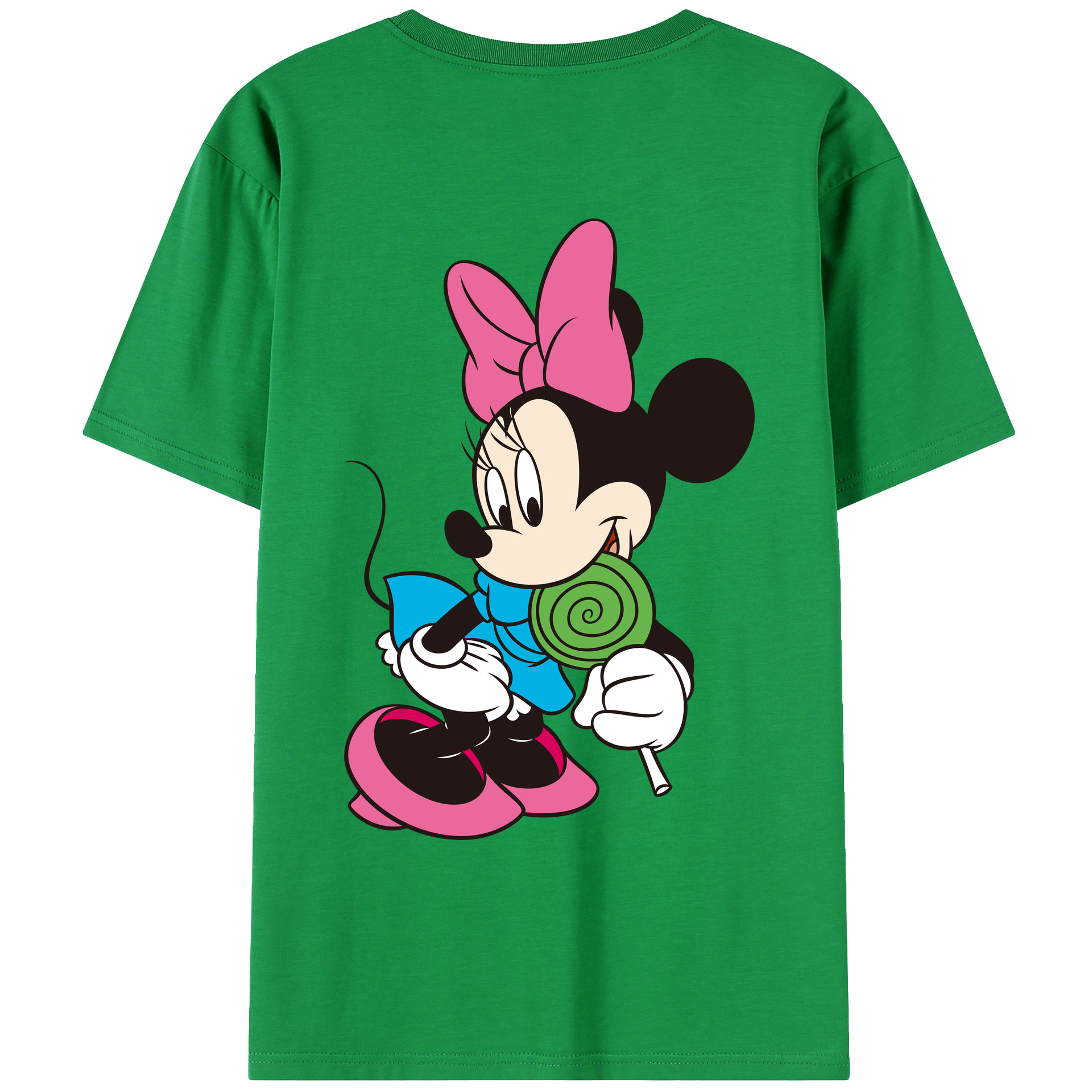 （画像用） ミッキーマウス Mickey Mouse レディース半袖Tシャツ(バックプリント)