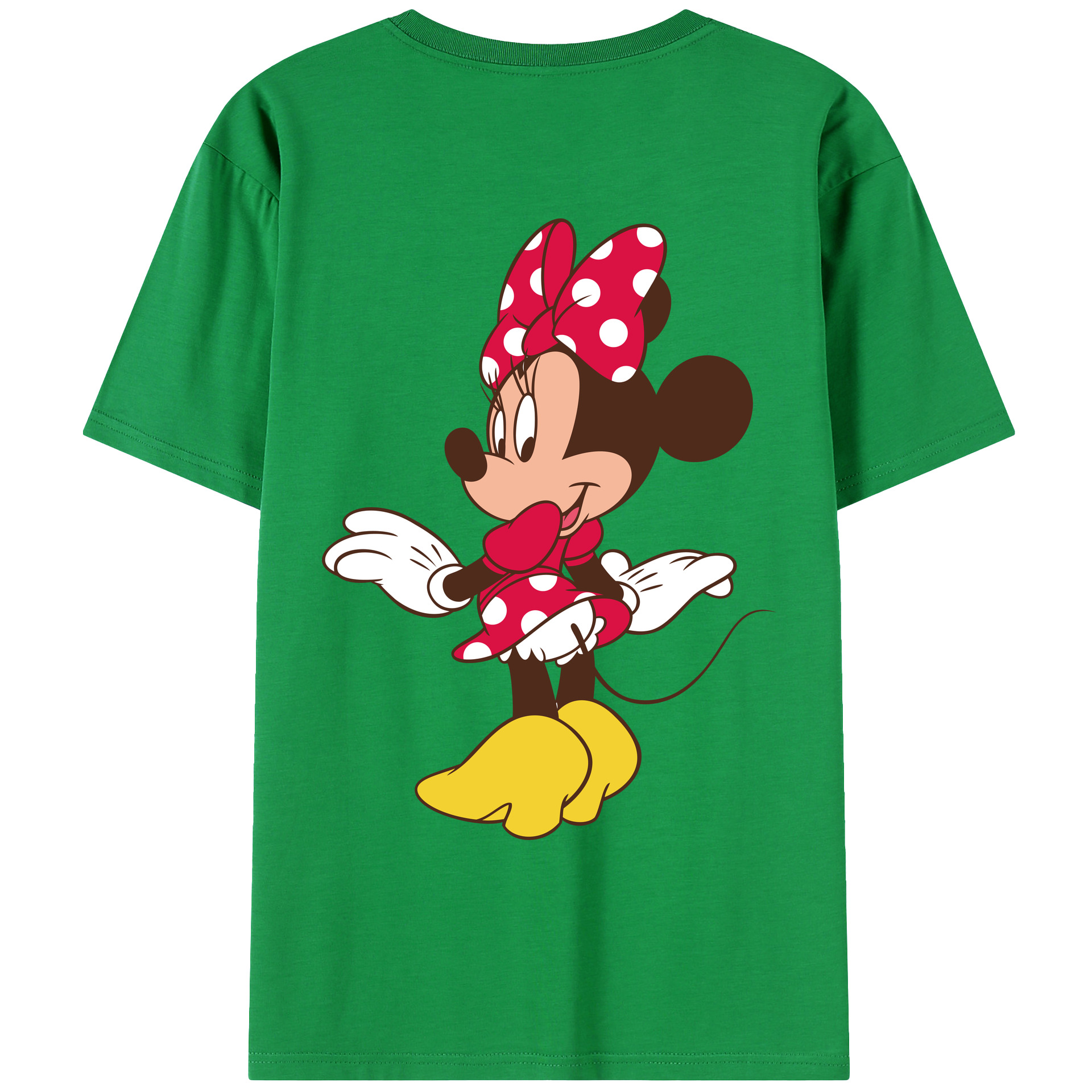 （画像用） ミッキーマウス Mickey Mouse レディース半袖Tシャツ(バックプリント)
