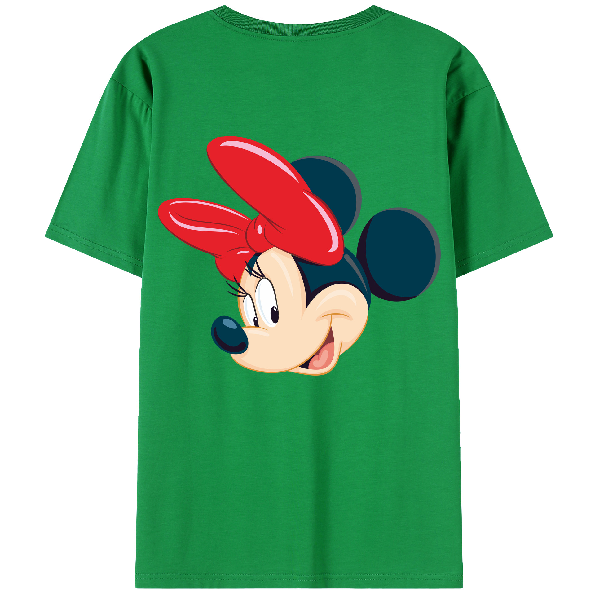 （画像用） ミッキーマウス Mickey Mouse レディース半袖Tシャツ(バックプリント)