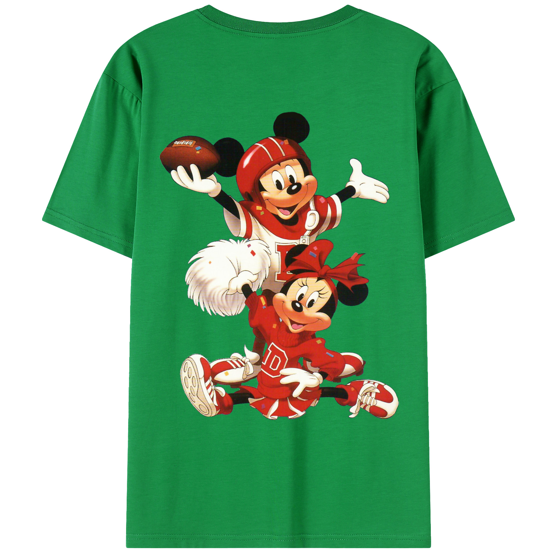 （画像用） ミッキーマウス Mickey Mouse レディース半袖Tシャツ(バックプリント)