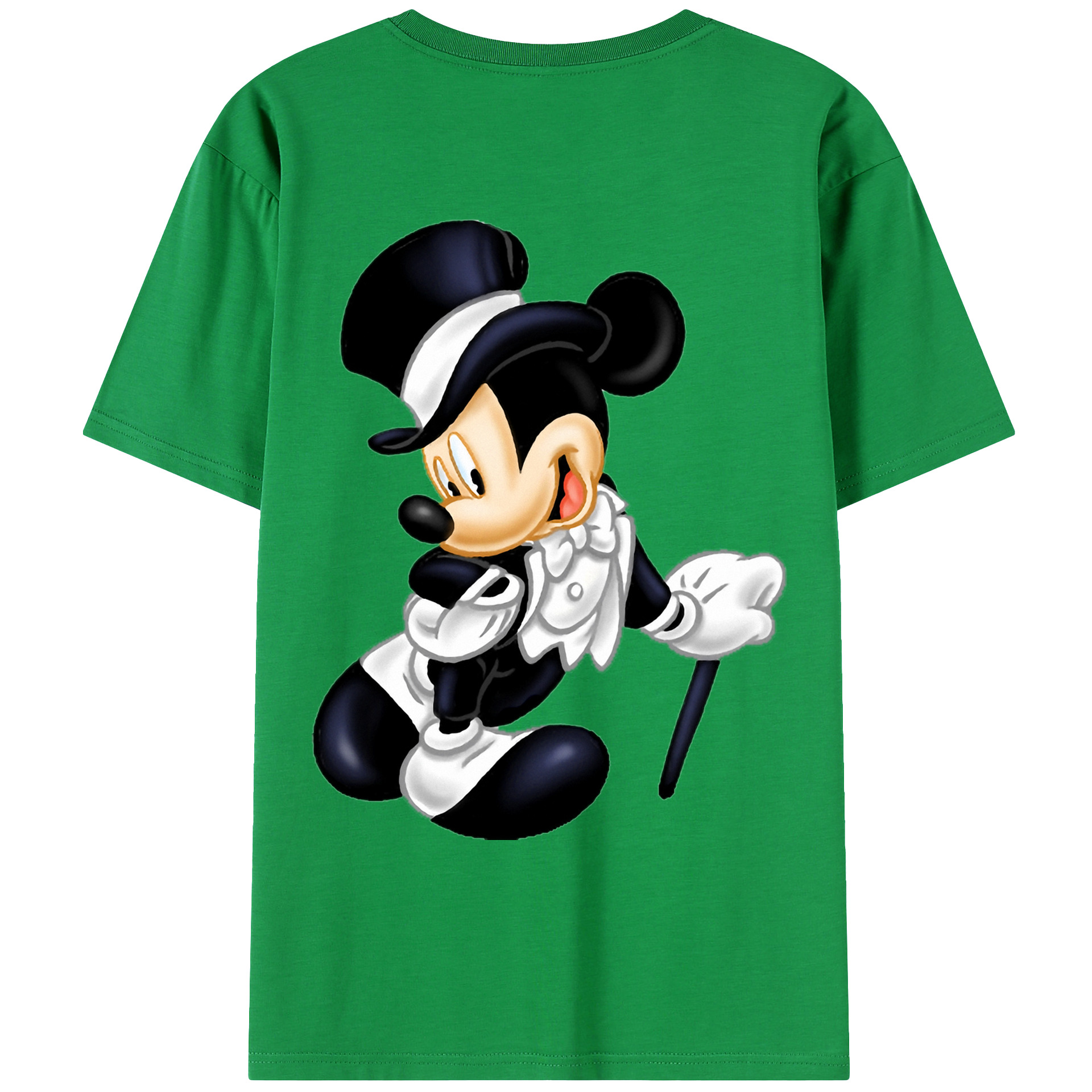 （画像用） ミッキーマウス Mickey Mouse レディース半袖Tシャツ(バックプリント)