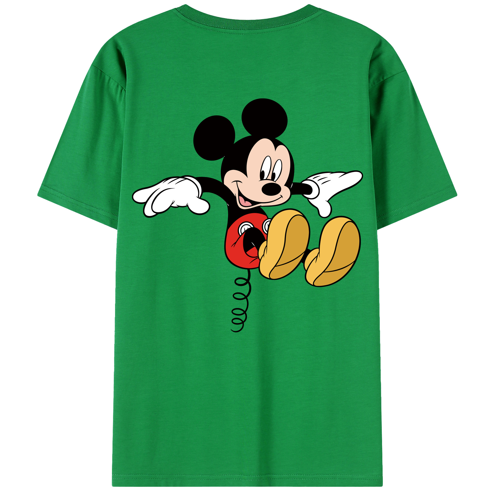 （画像用） ミッキーマウス Mickey Mouse レディース半袖Tシャツ(バックプリント)